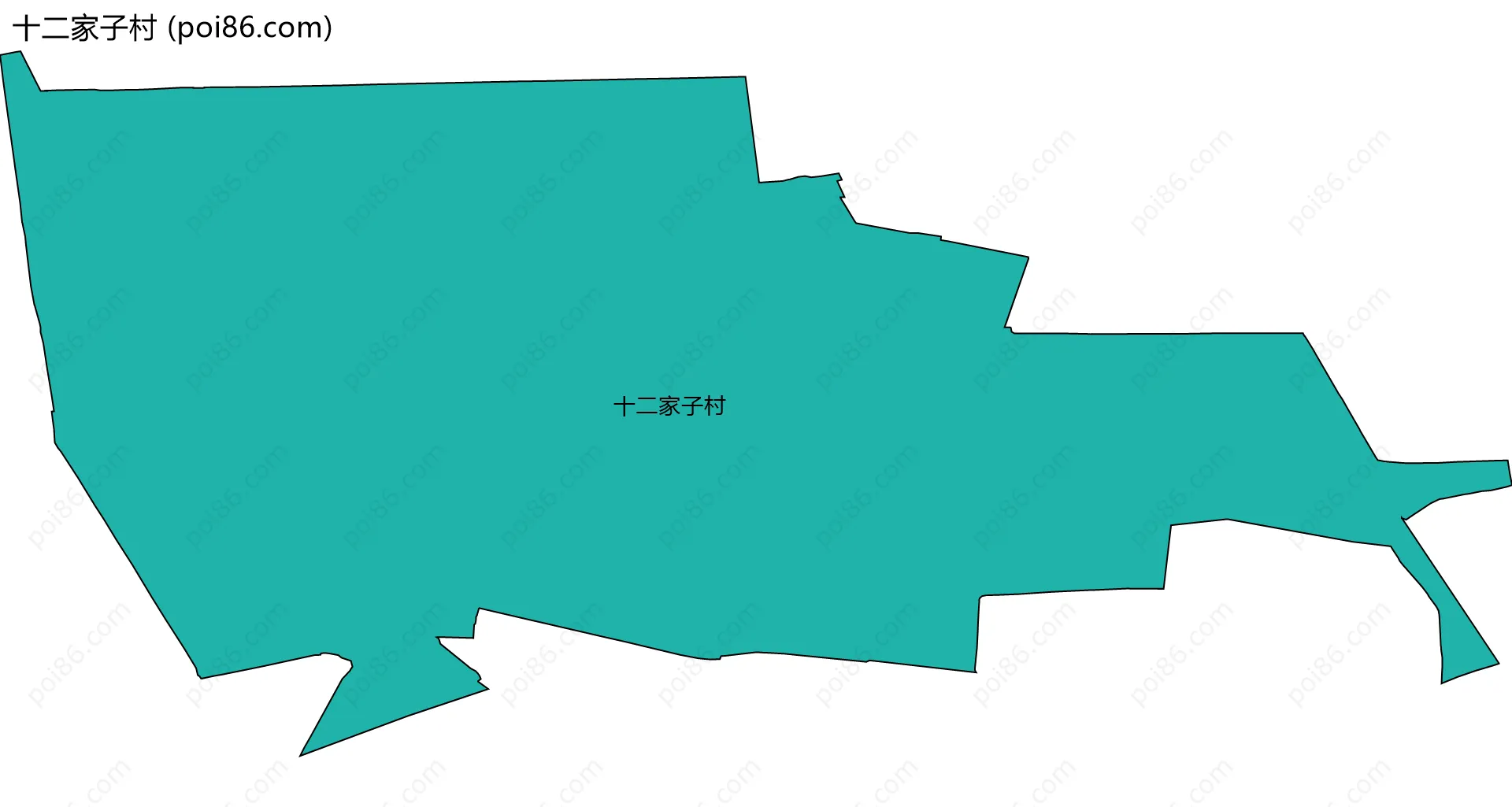 十二家子村边界地图