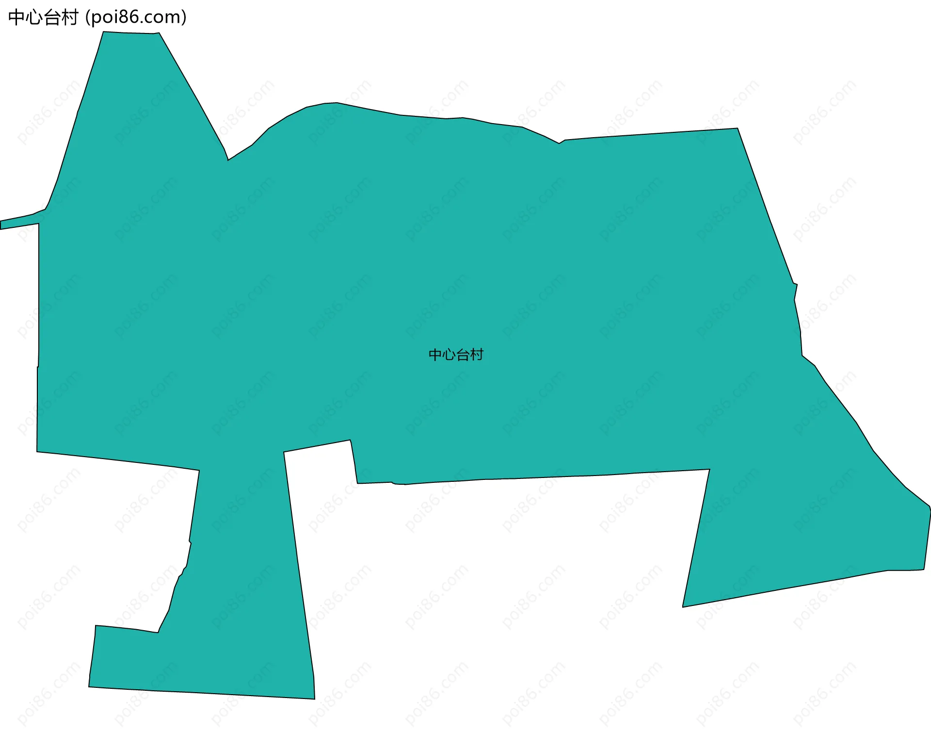 中心台村边界地图