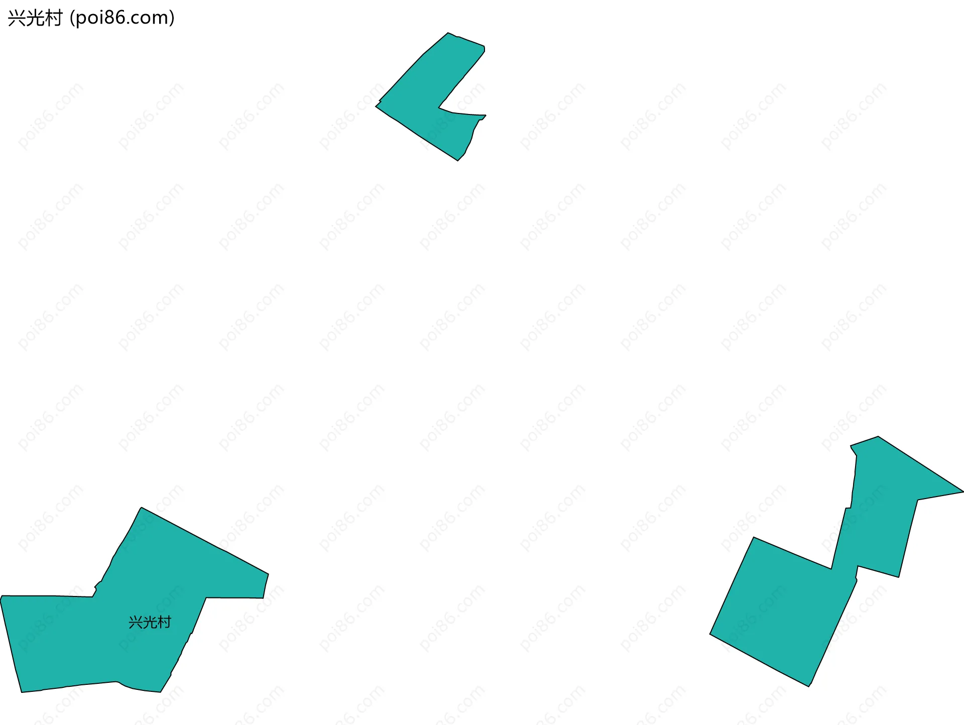 兴光村边界地图