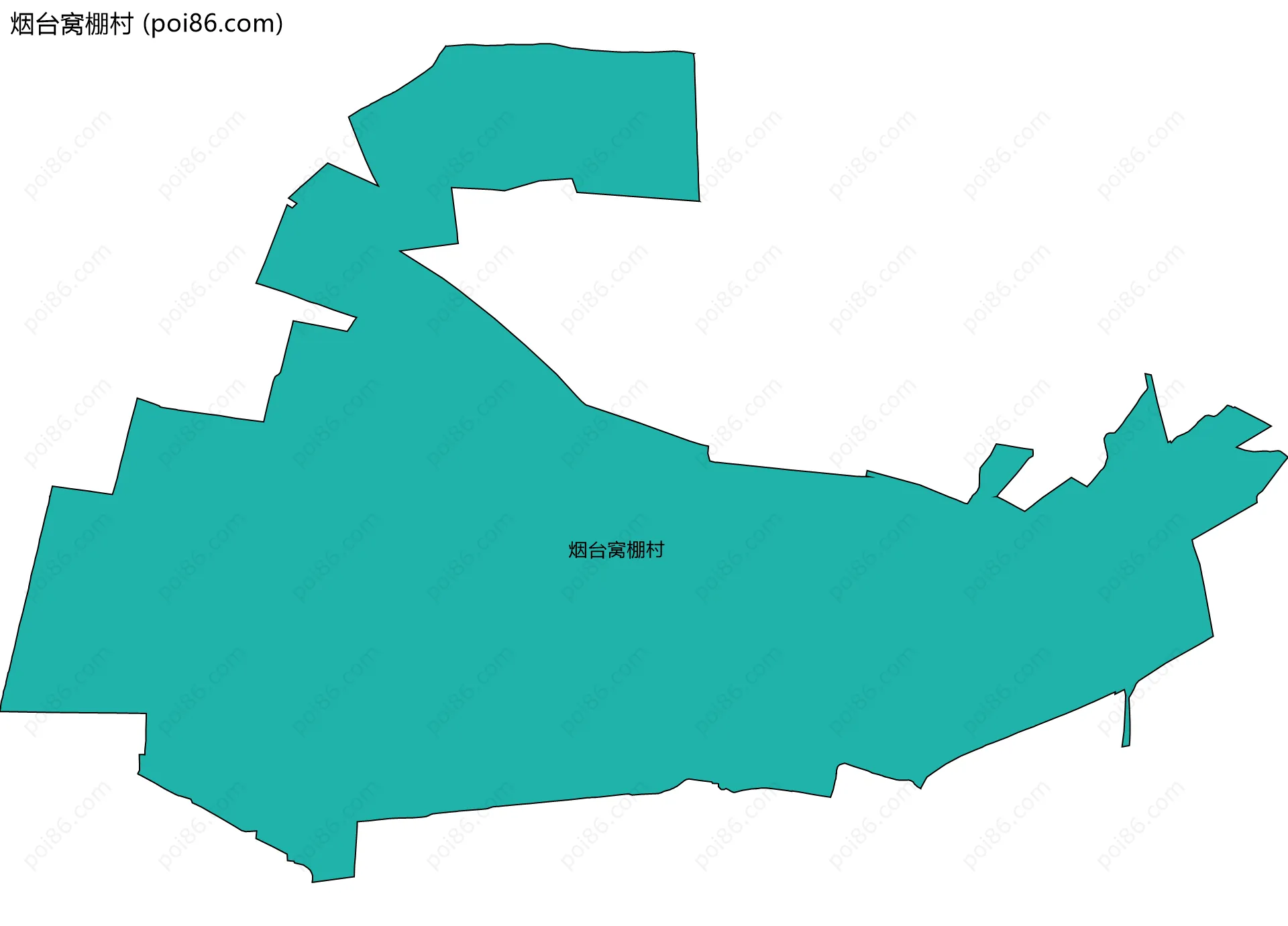 烟台窝棚村边界地图