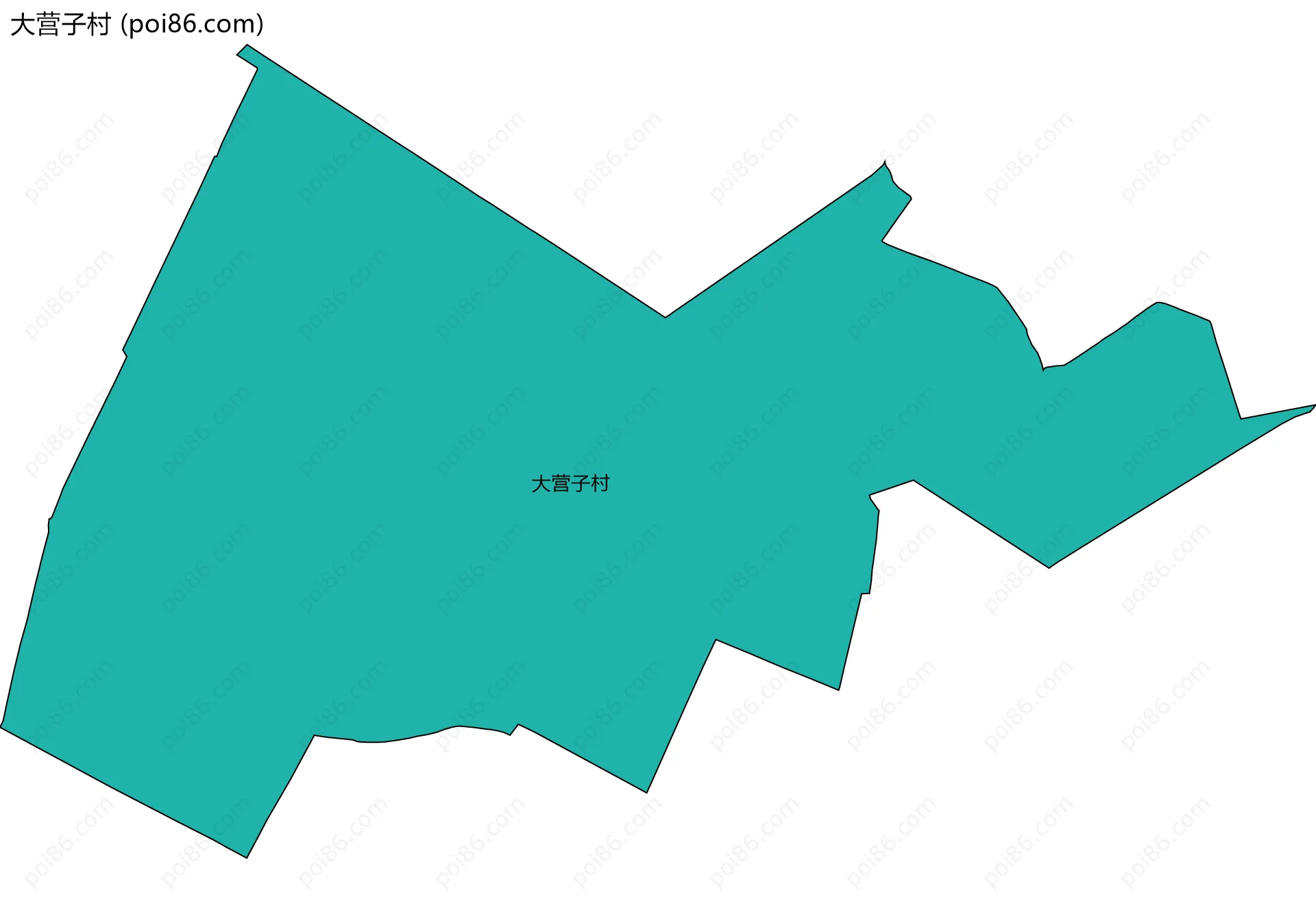 大营子村边界地图