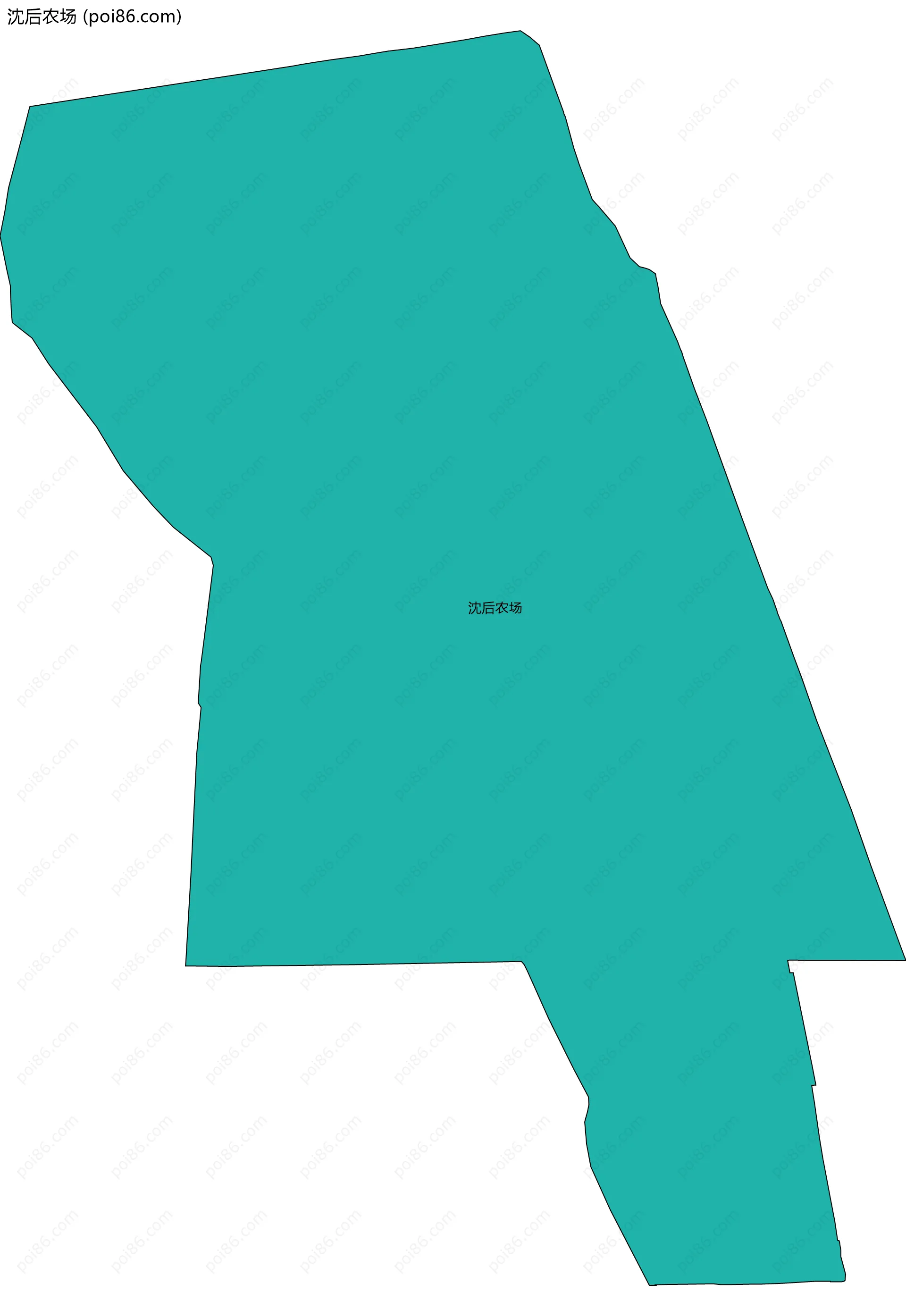 沈后农场边界地图