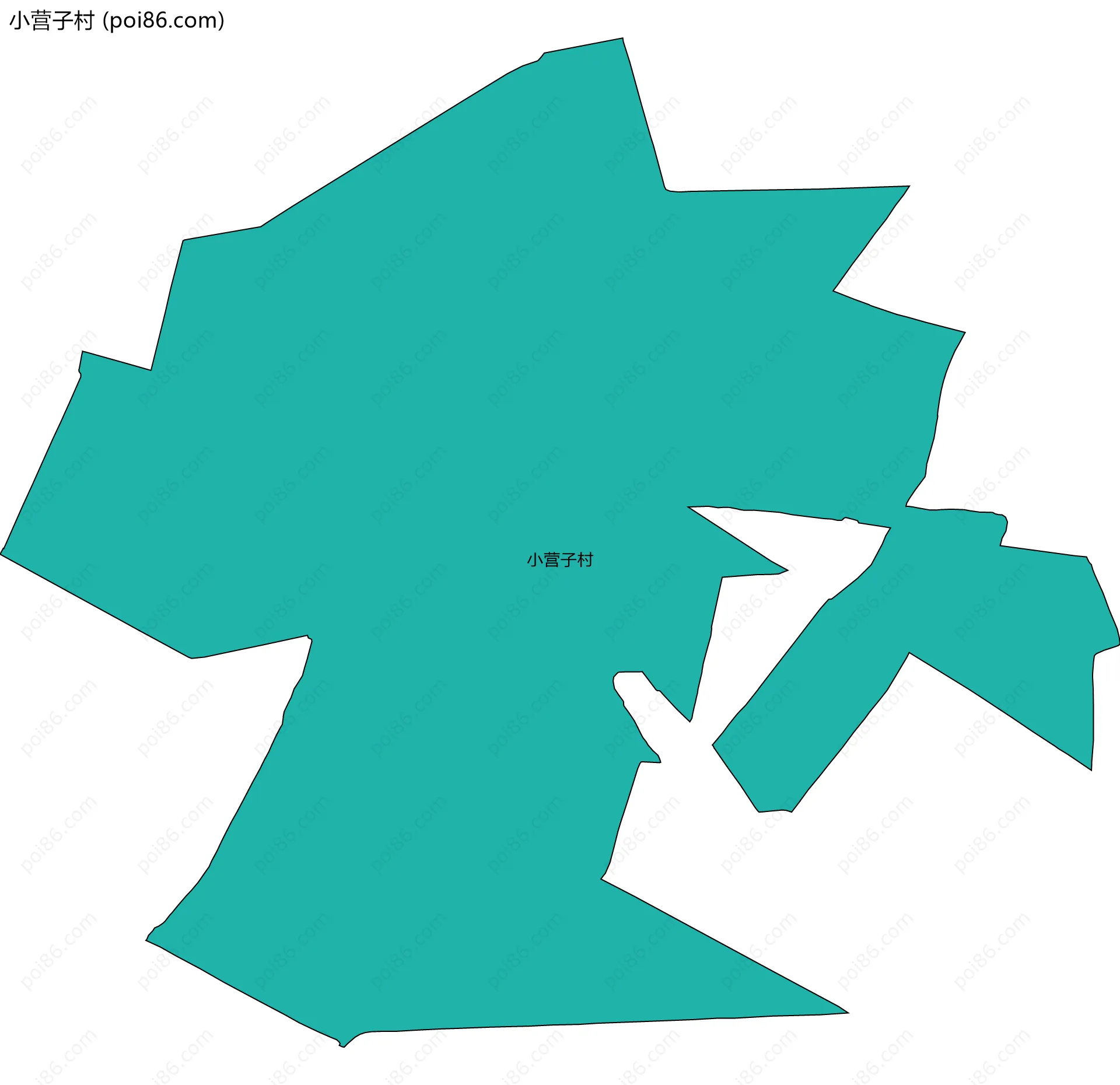 小营子村边界地图