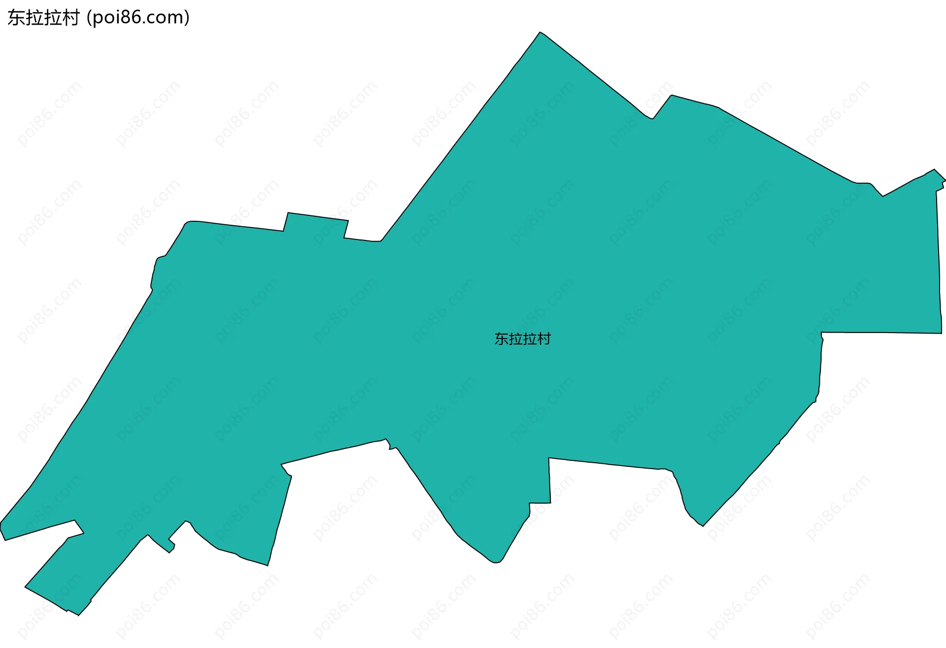 东拉拉村边界地图