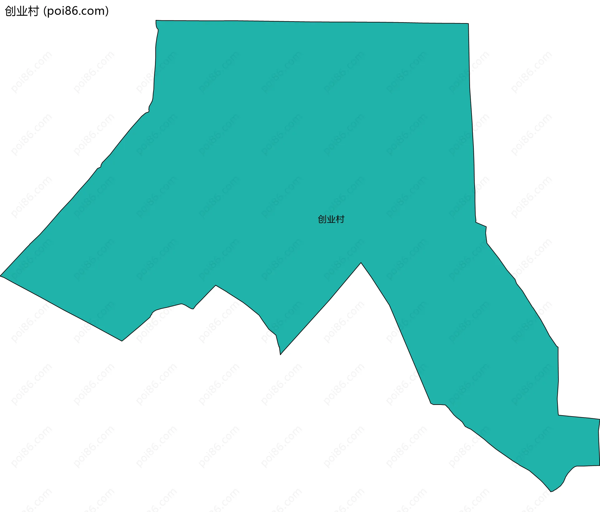 创业村边界地图