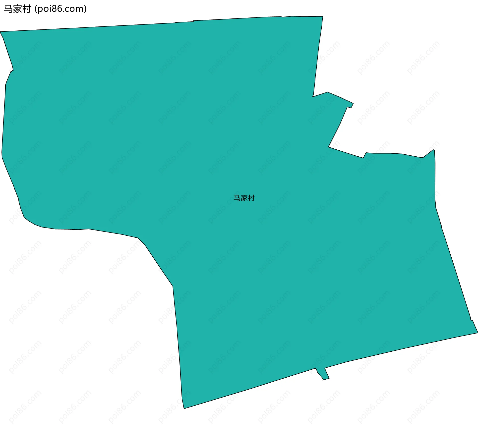马家村边界地图