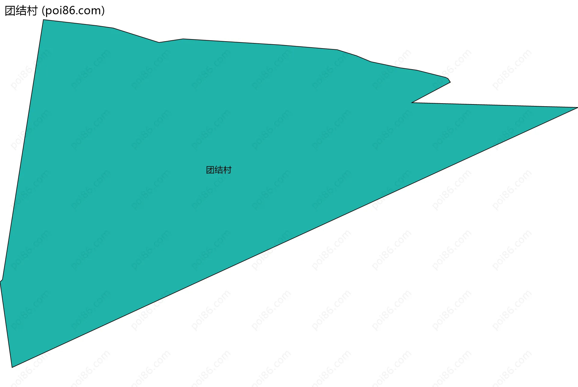 团结村边界地图
