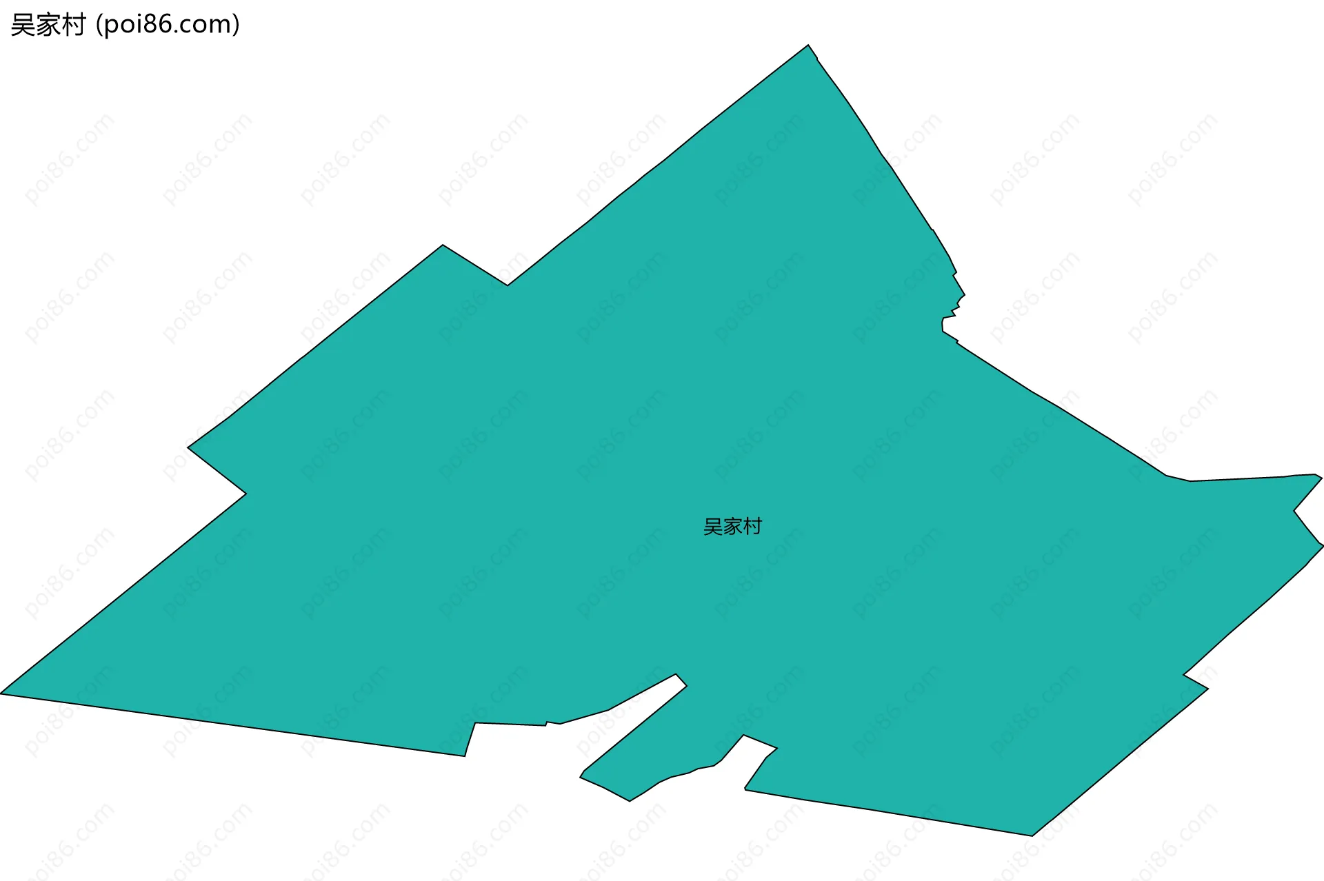 吴家村边界地图