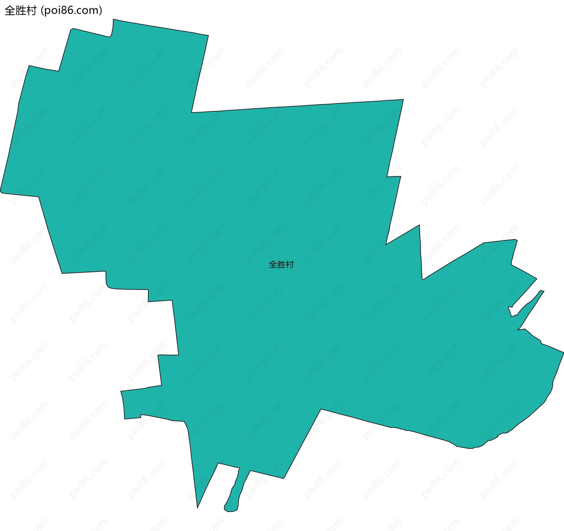 全胜村边界地图
