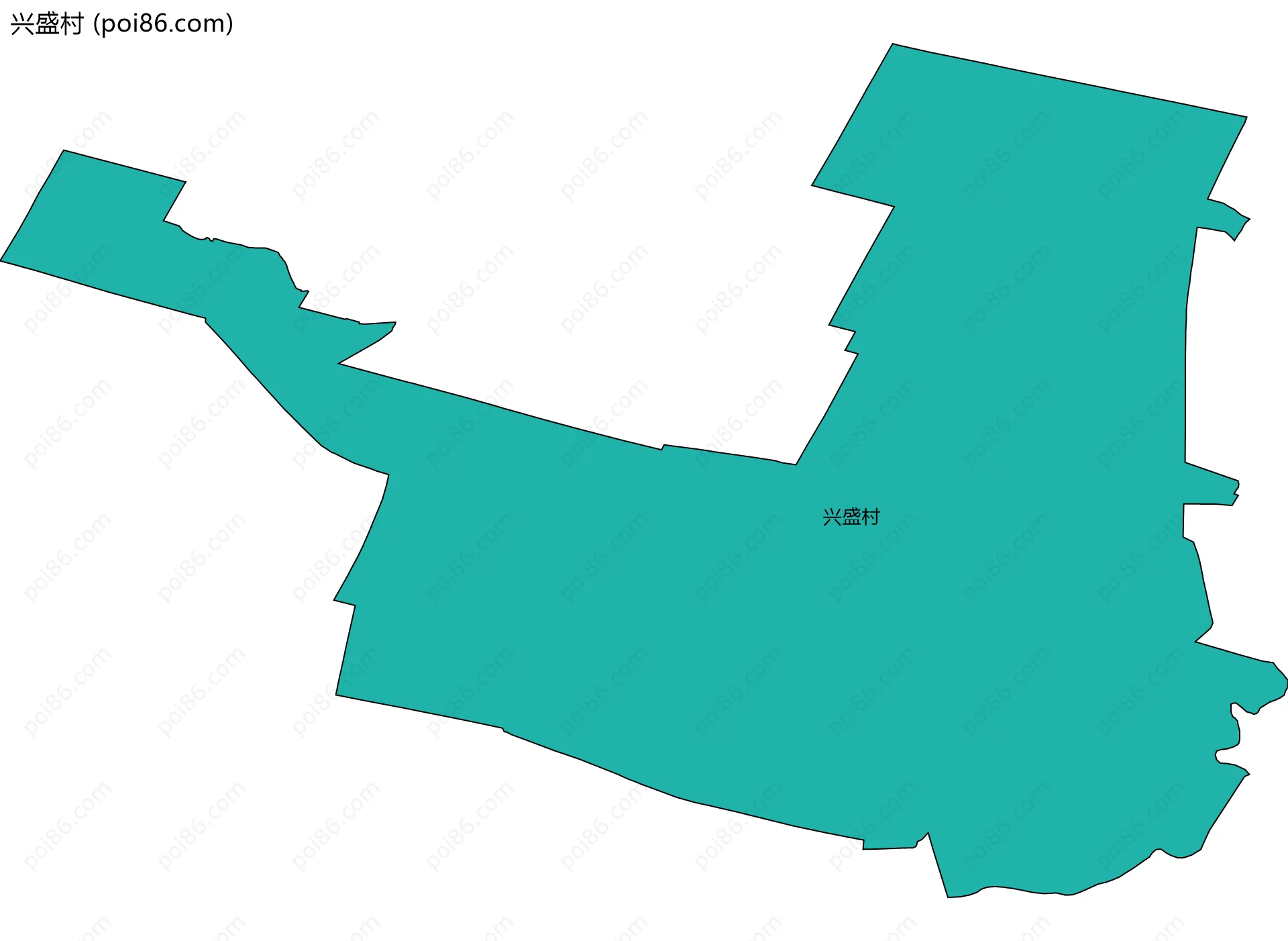 兴盛村边界地图