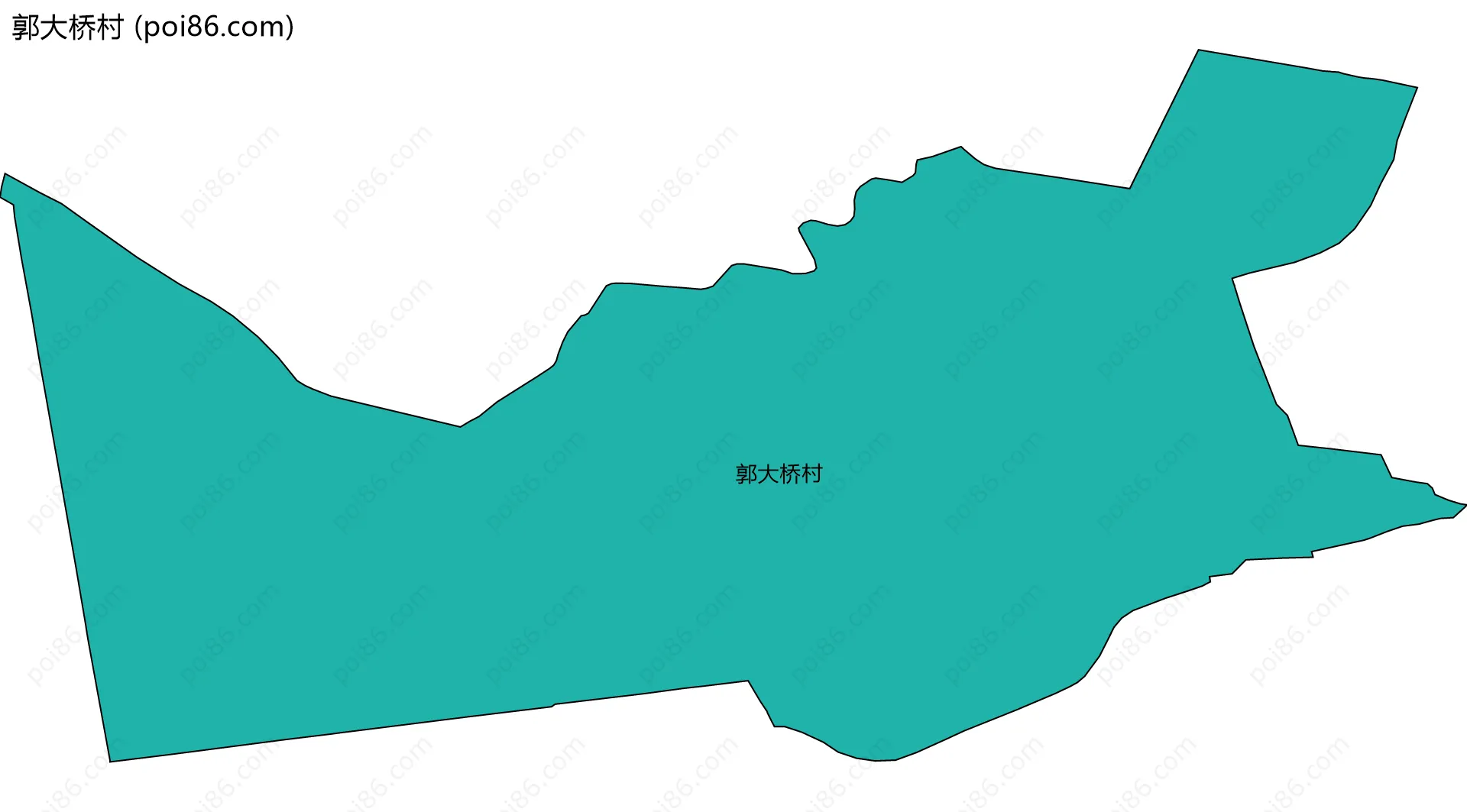 郭大桥村边界地图