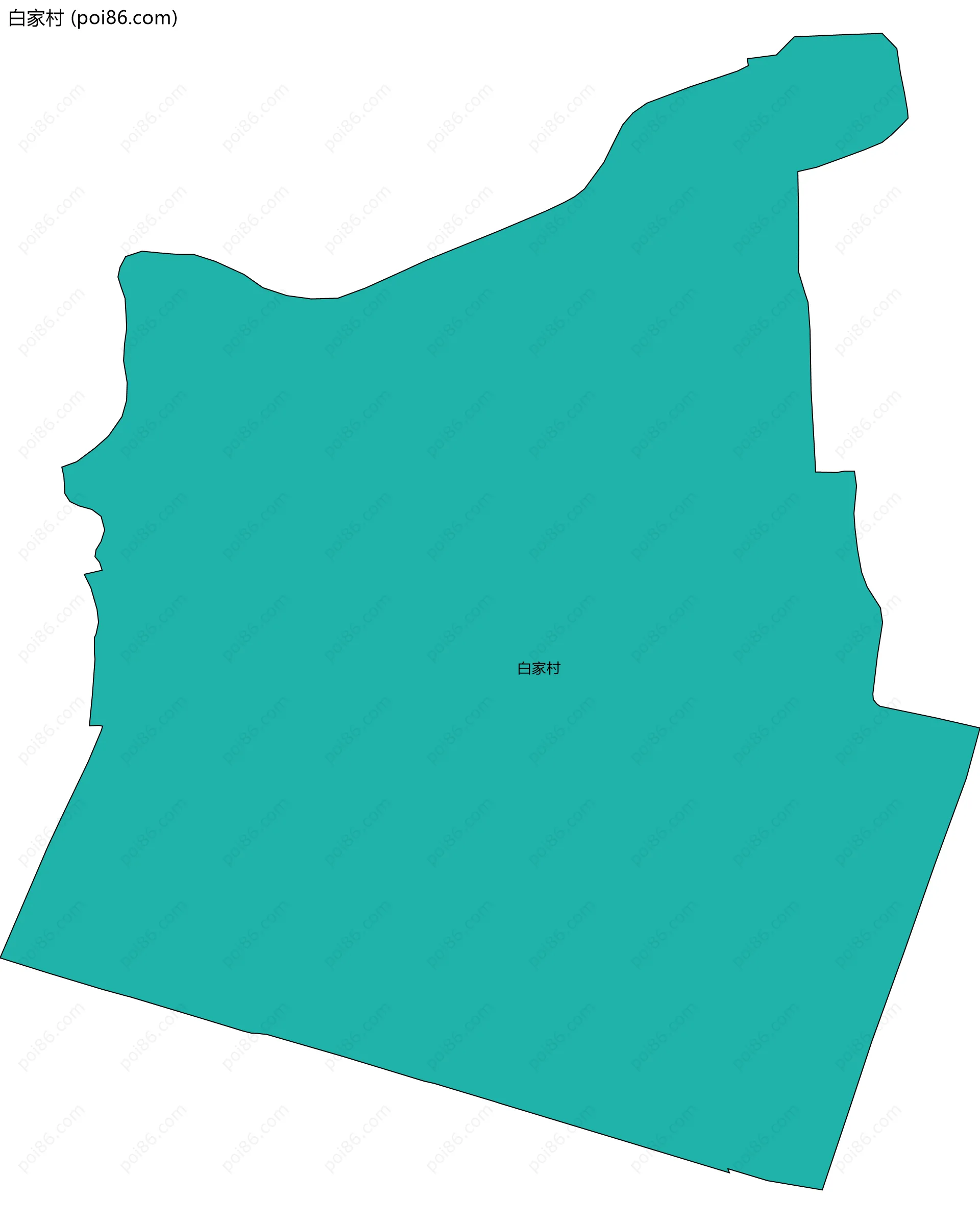 白家村边界地图