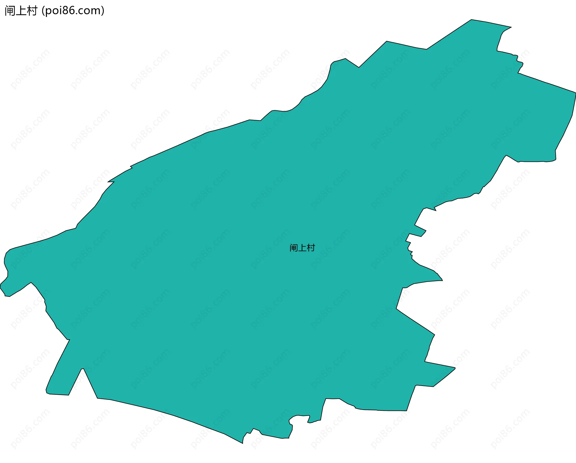 闸上村边界地图