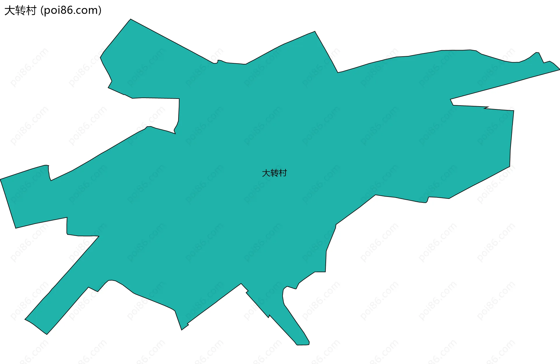 大转村边界地图