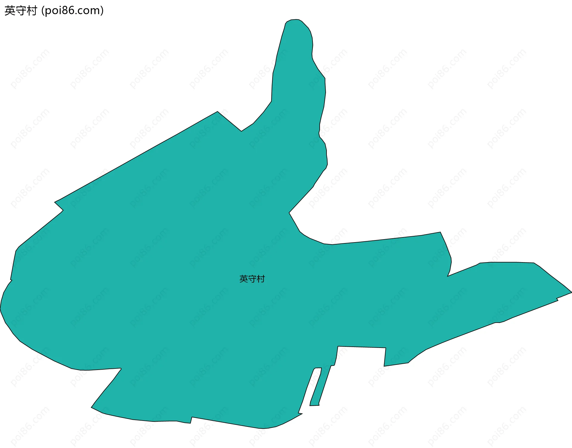 英守村边界地图