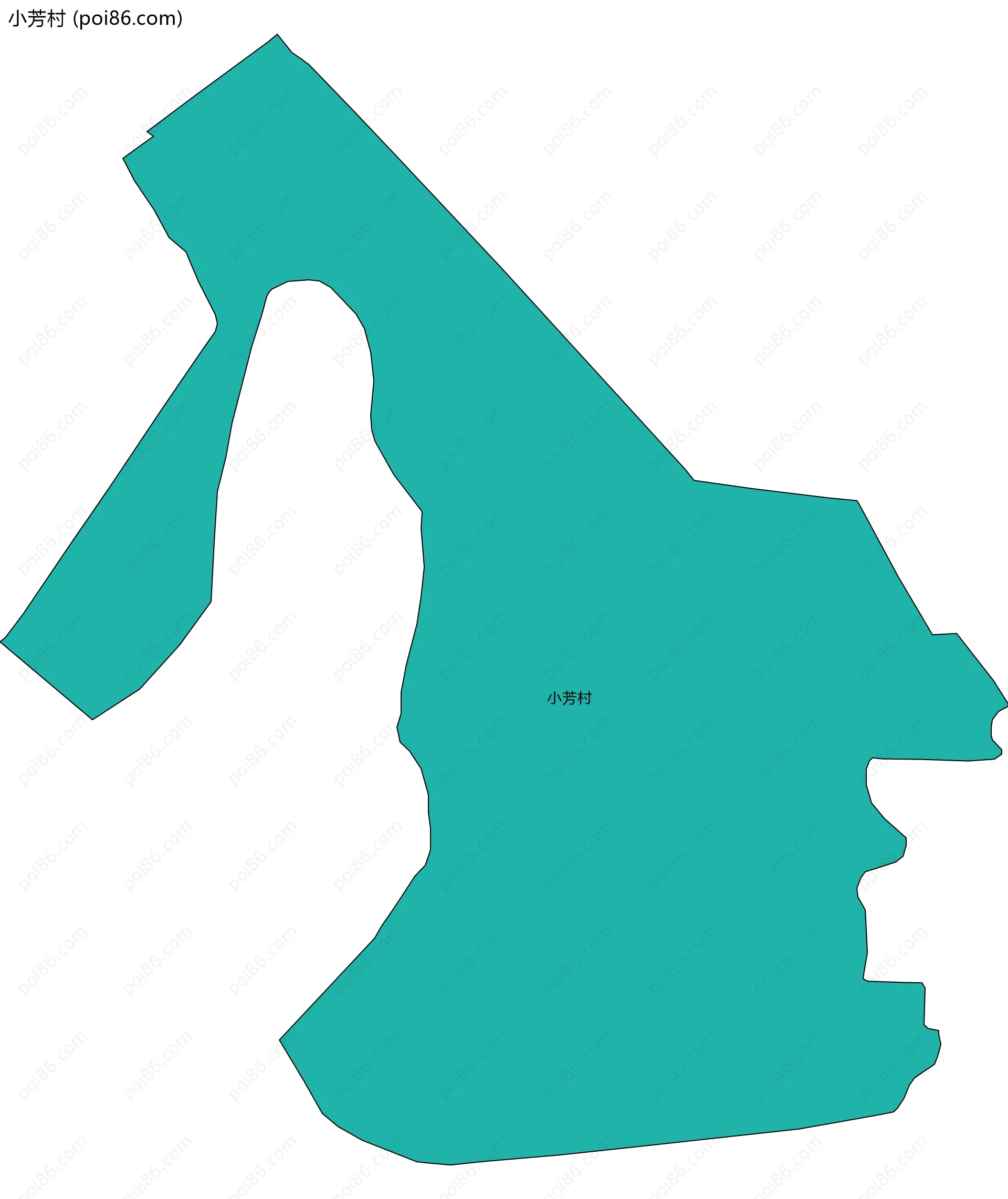 小芳村边界地图