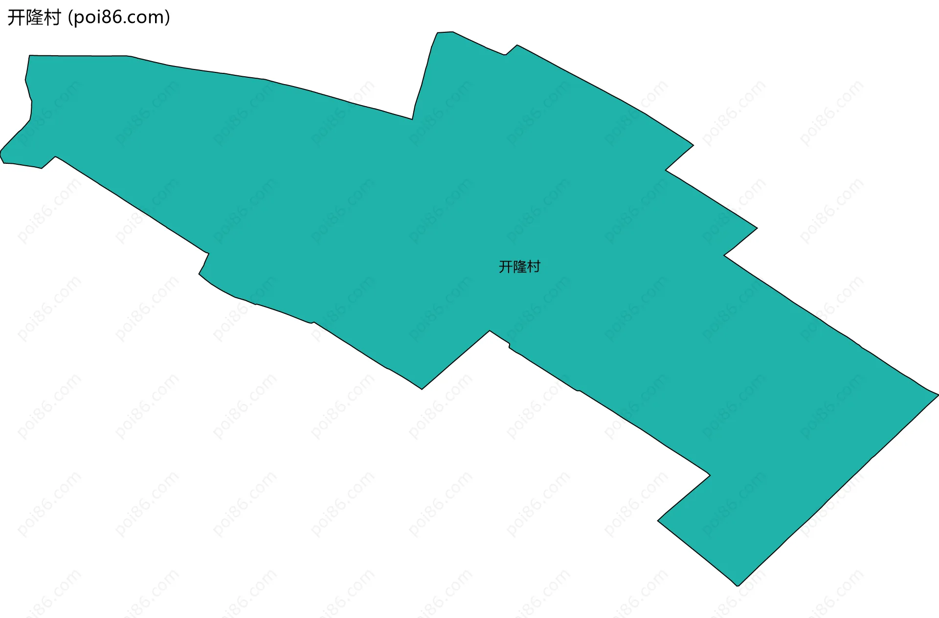 开隆村边界地图