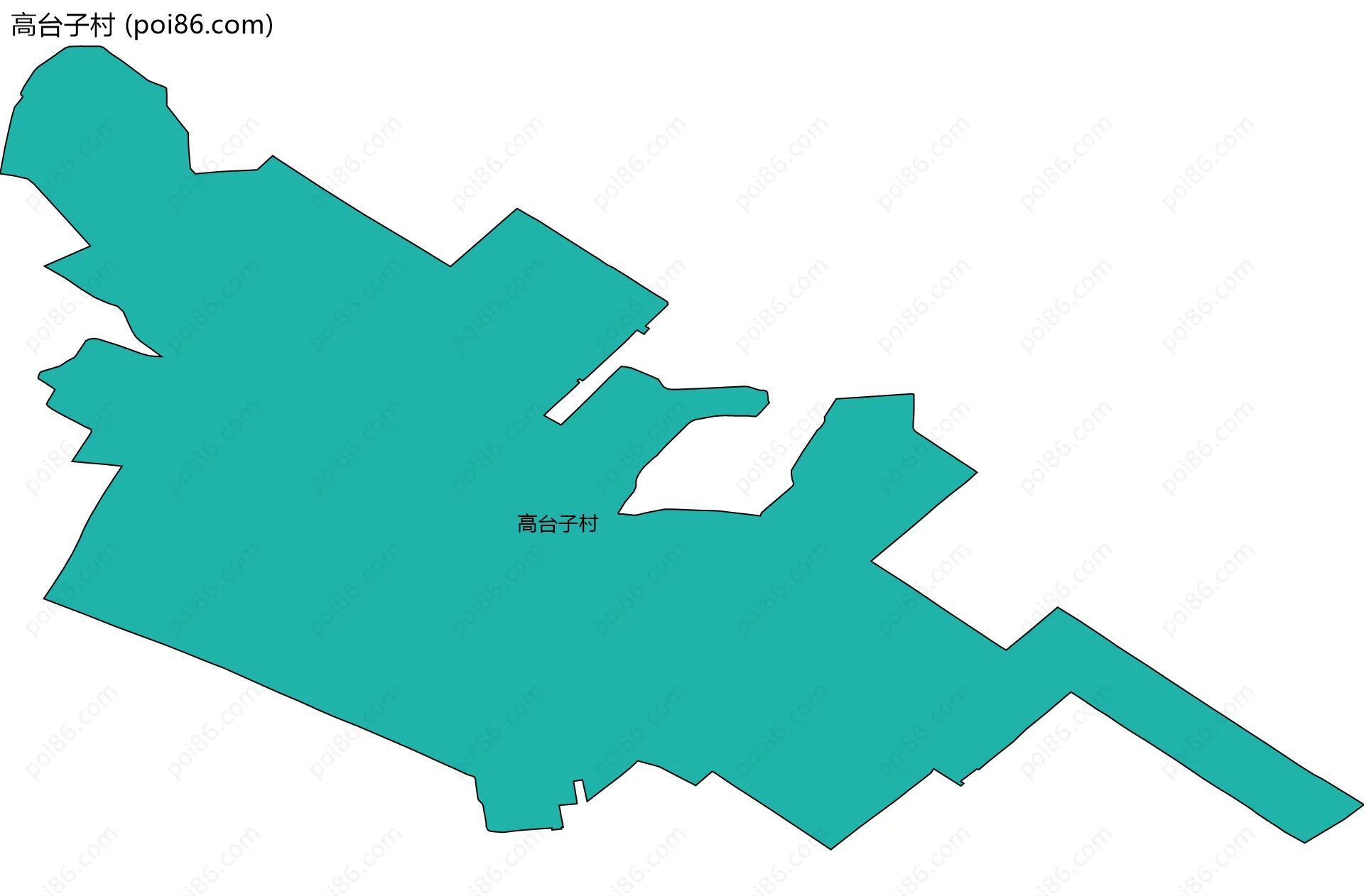 高台子村边界地图