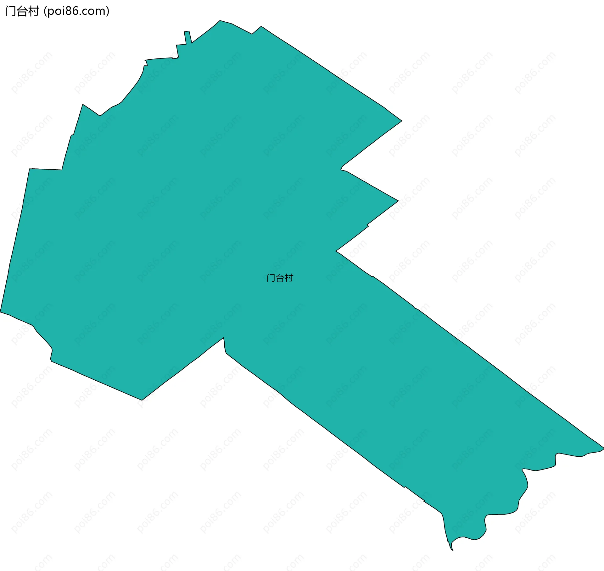 门台村边界地图