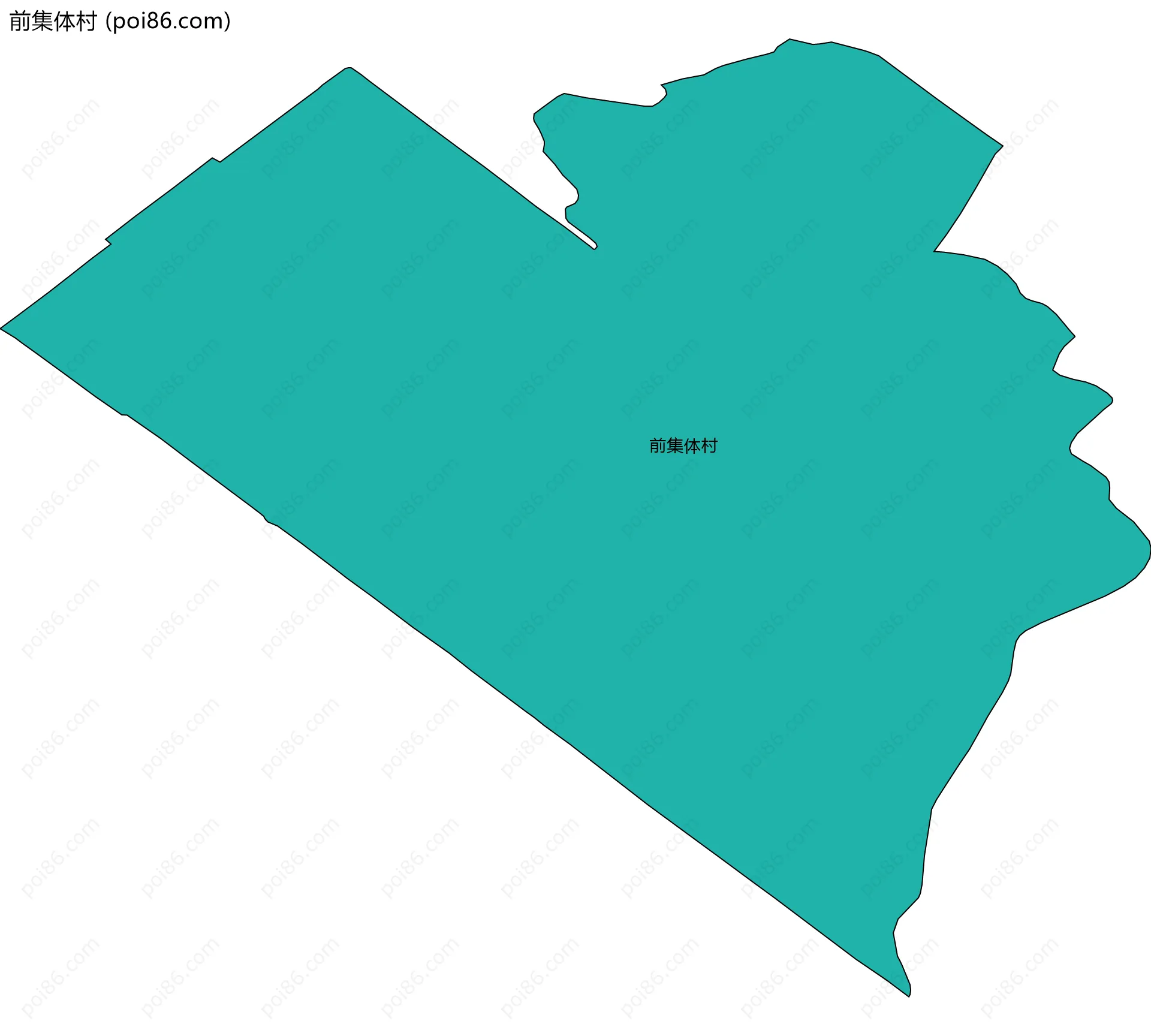 前集体村边界地图