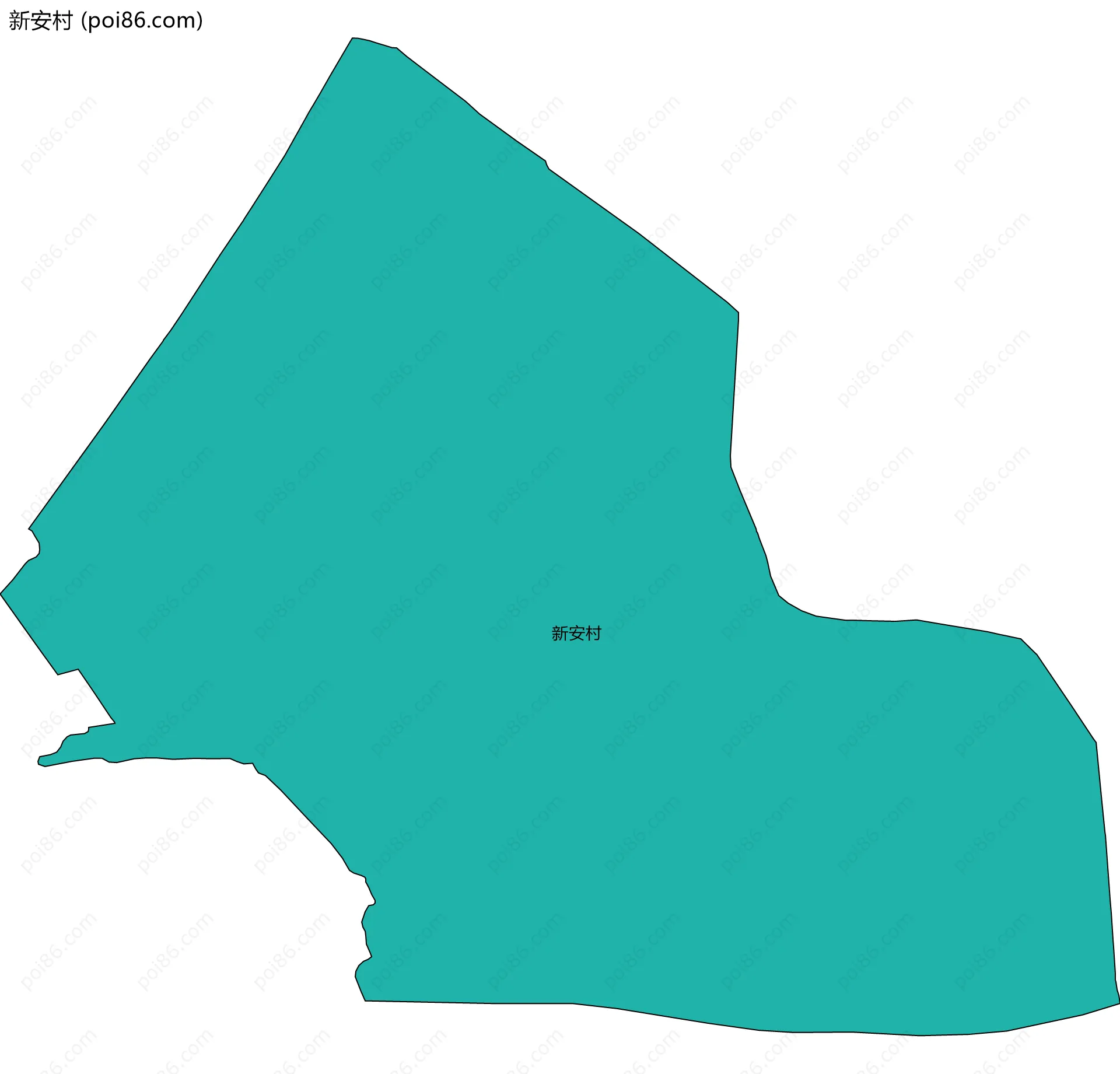 新安村边界地图