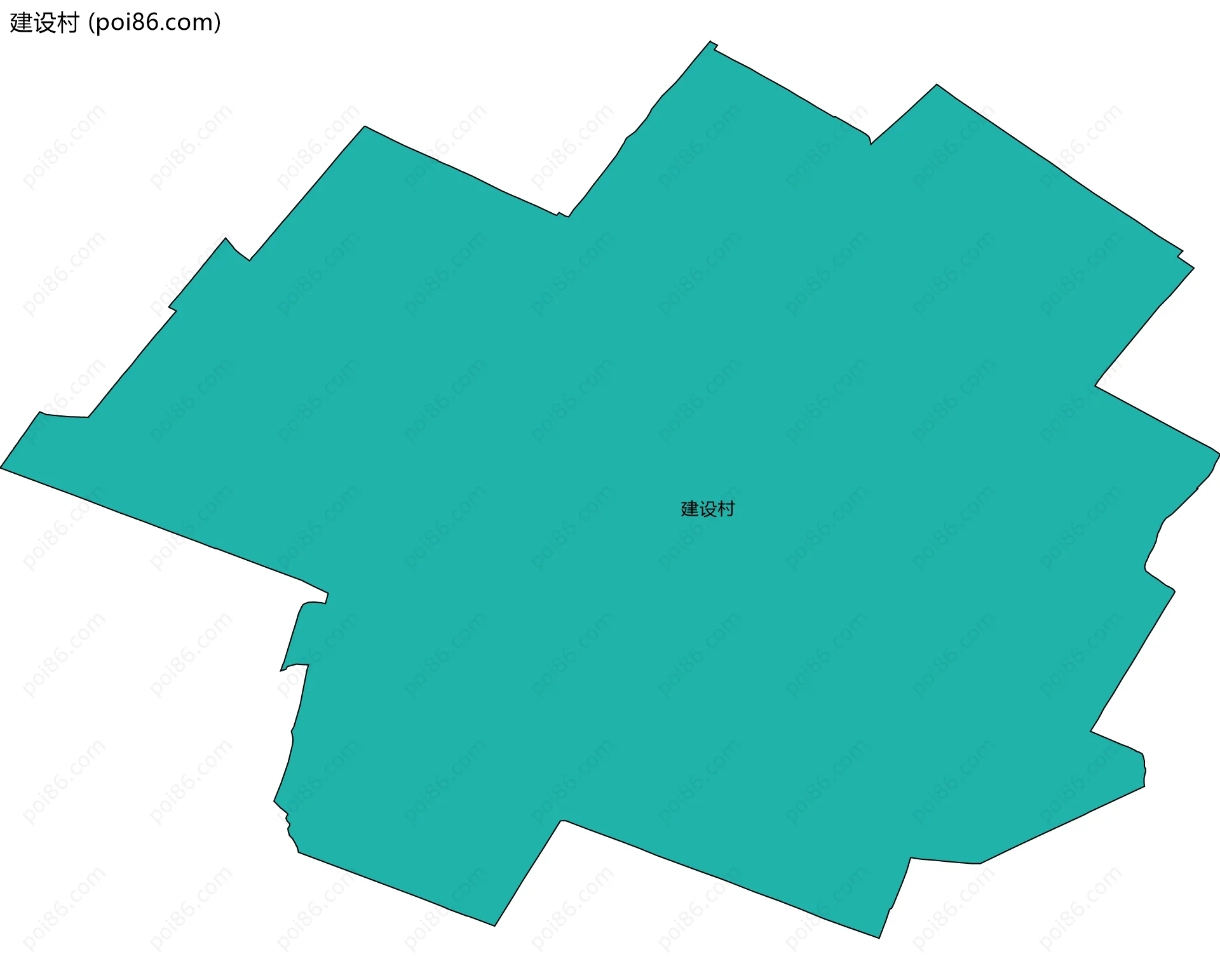 建设村边界地图