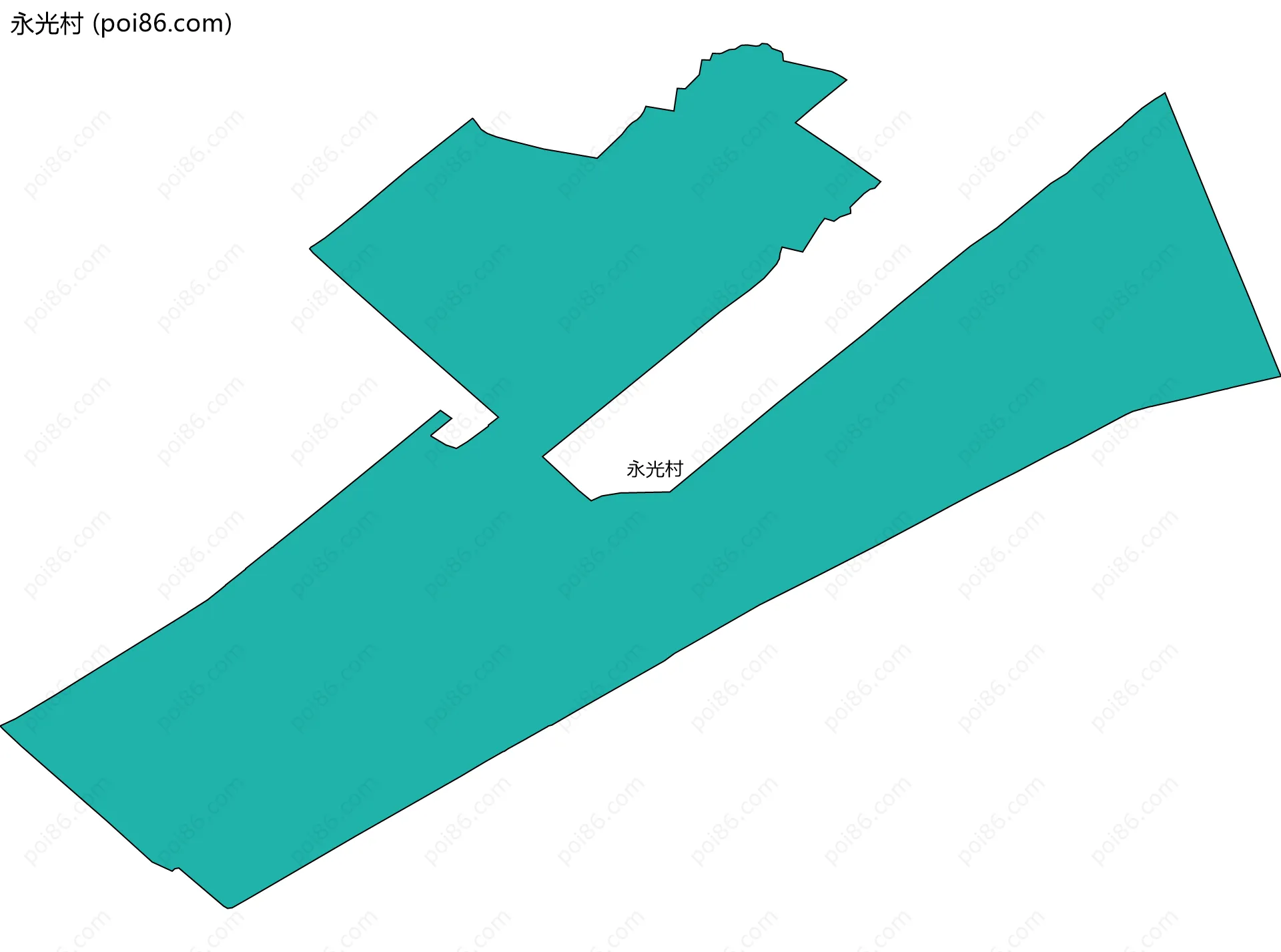 永光村边界地图