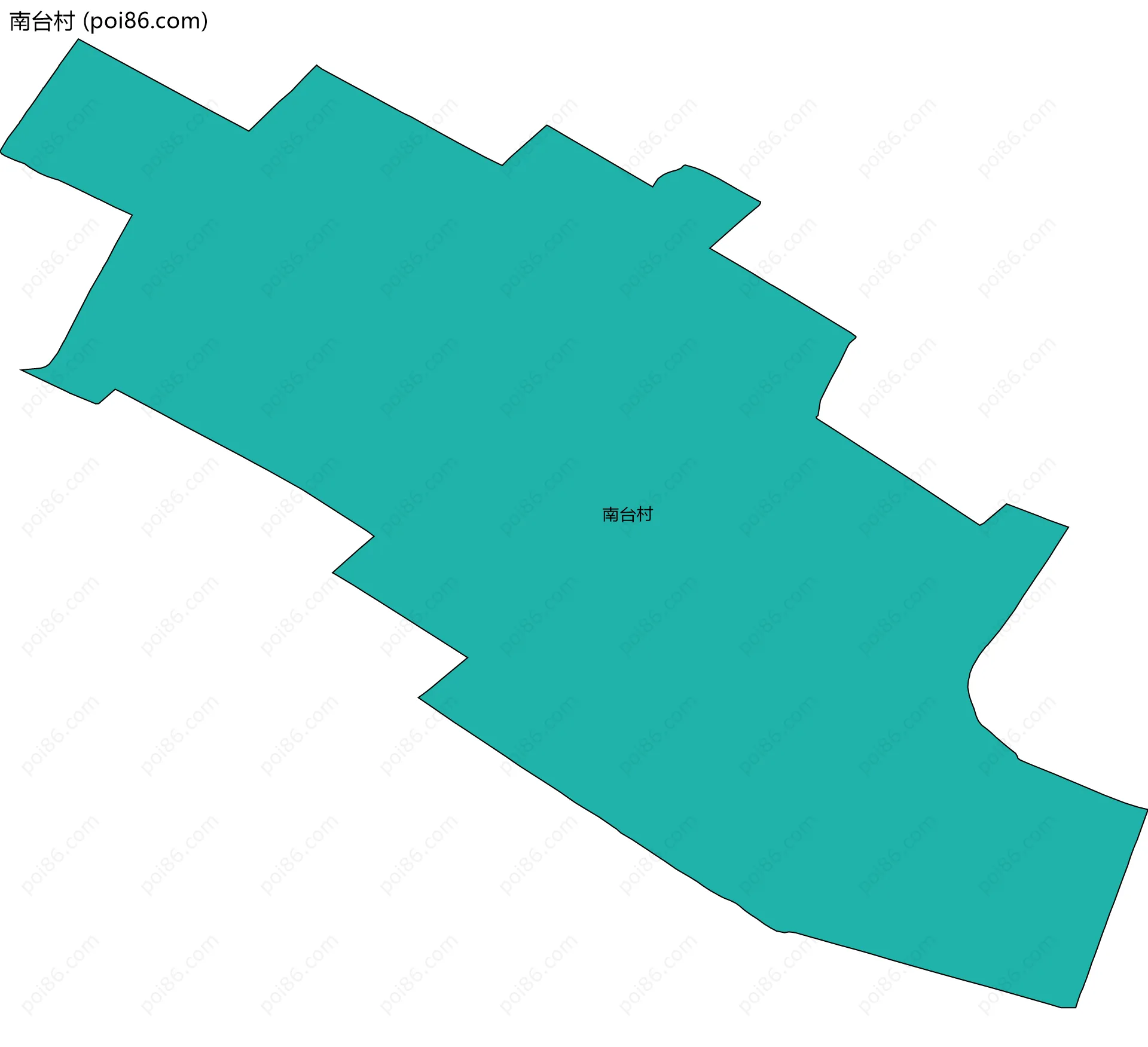 南台村边界地图