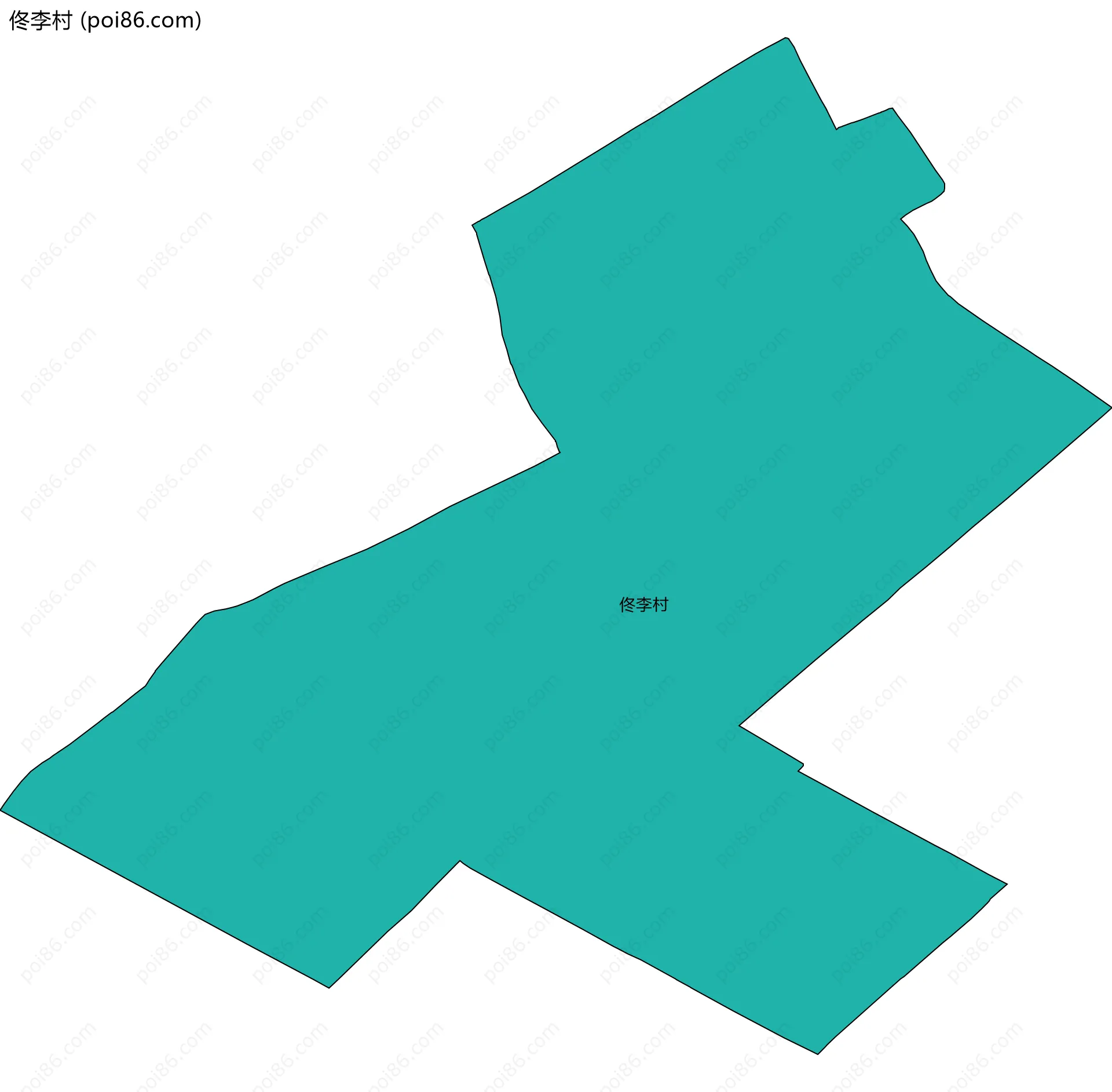 佟李村边界地图