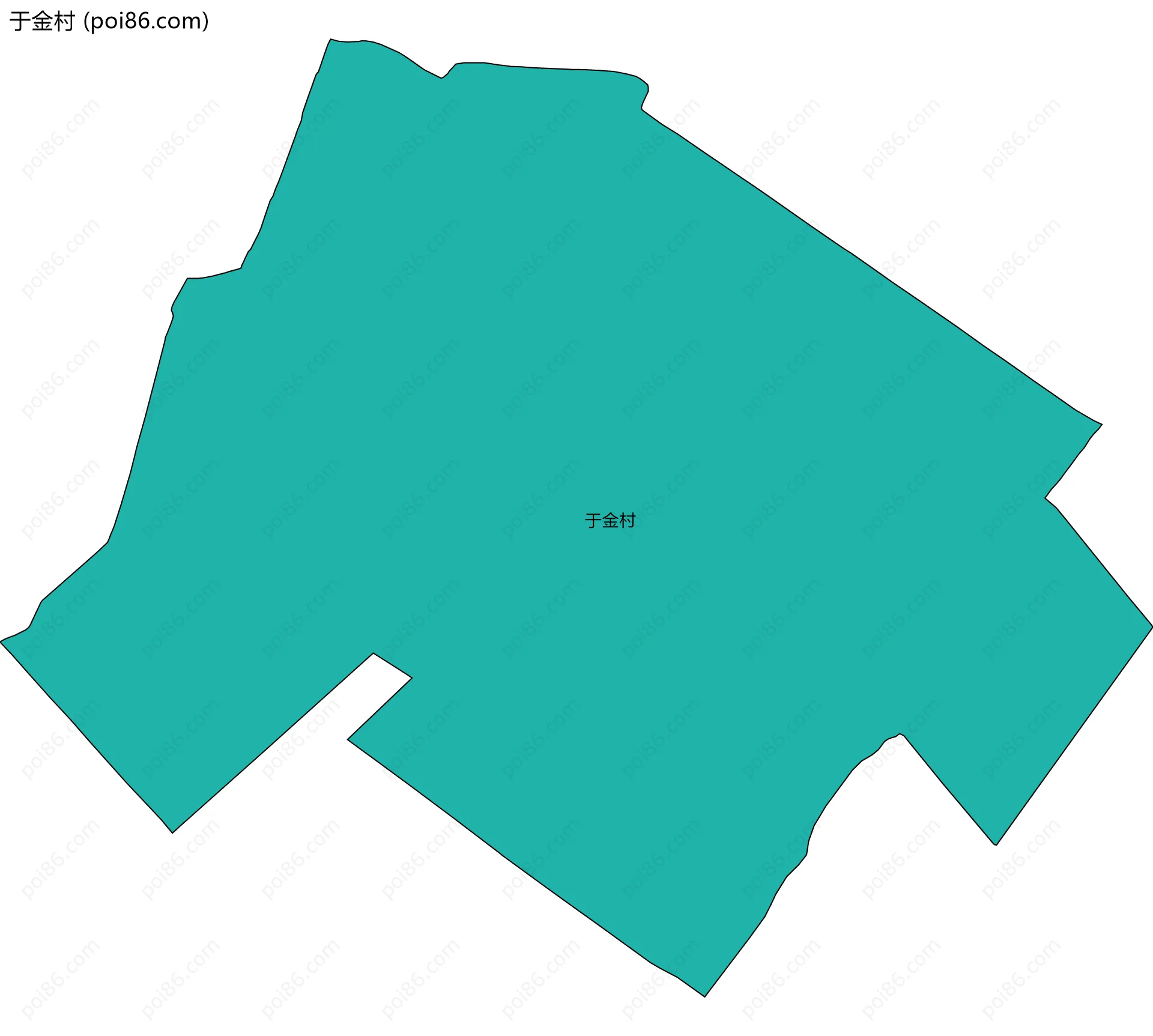 于金村边界地图