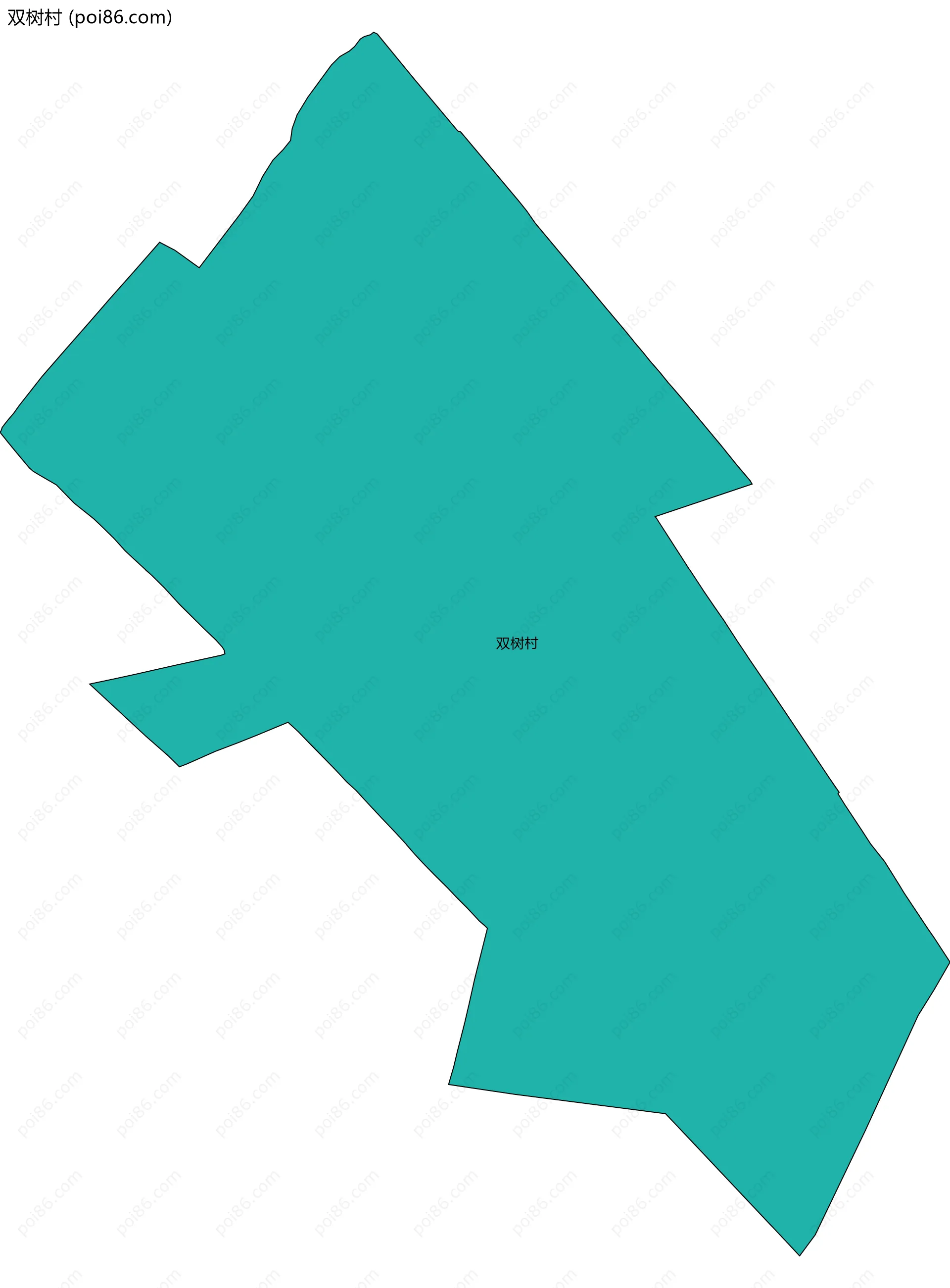 双树村边界地图