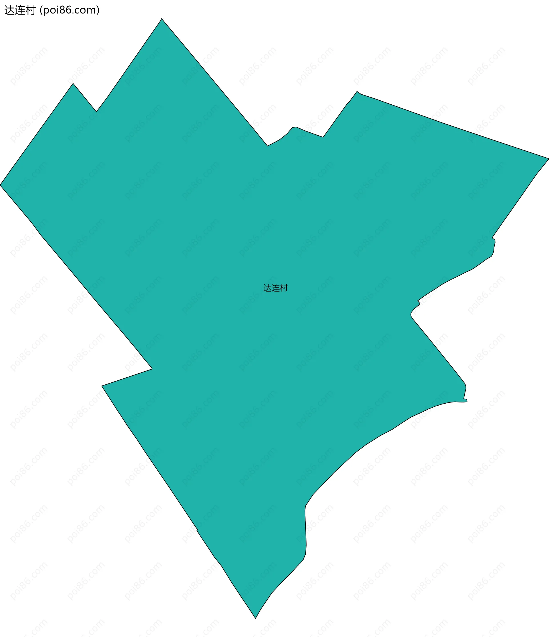 达连村边界地图