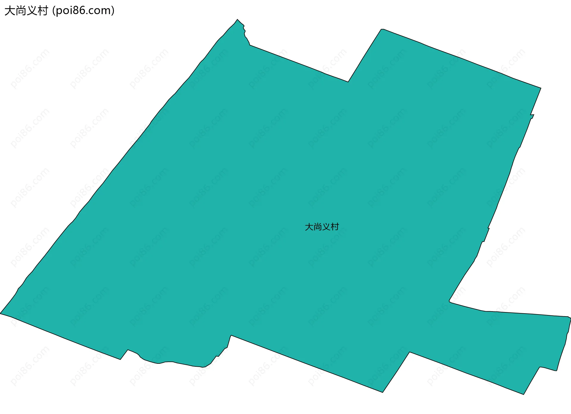 大尚义村边界地图