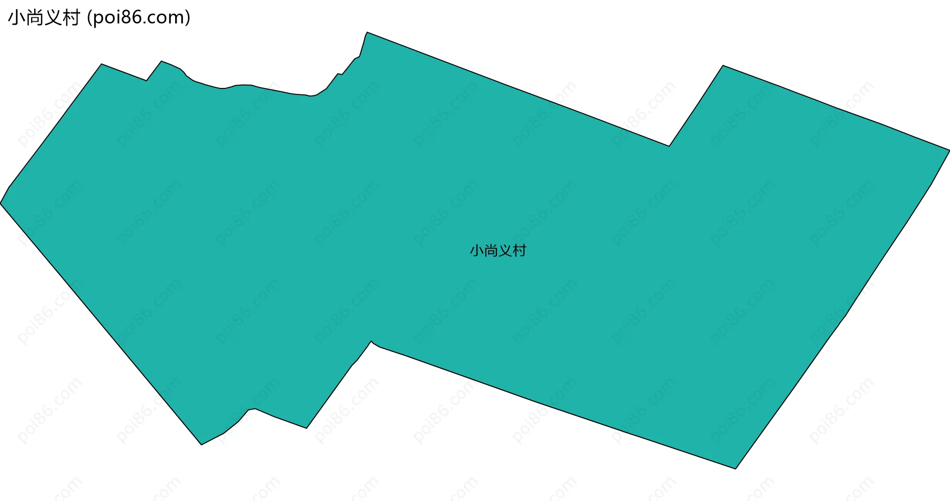 小尚义村边界地图