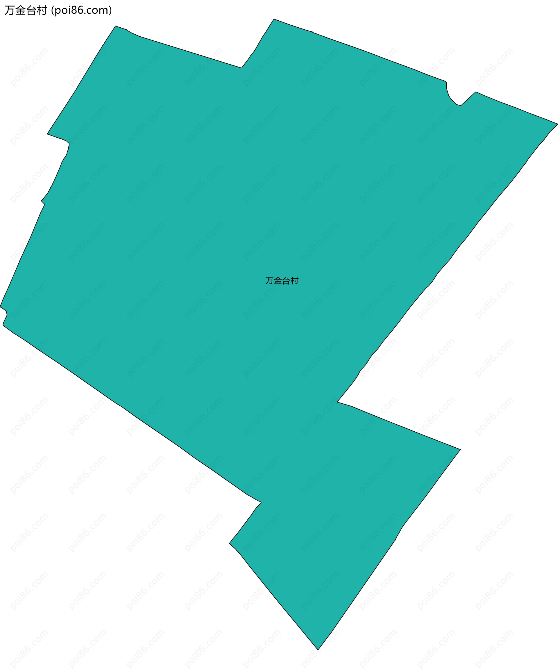 万金台村边界地图