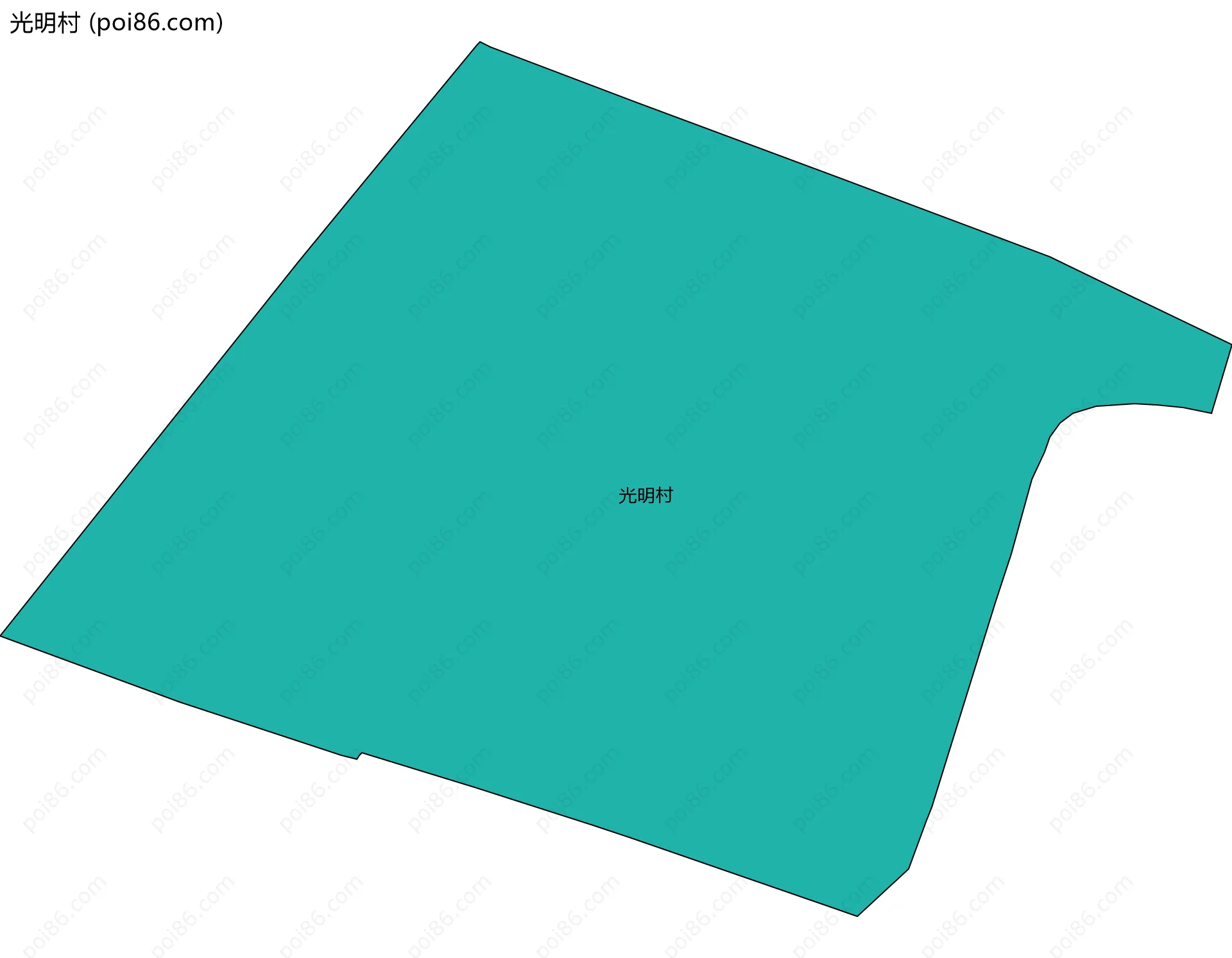 光明村边界地图