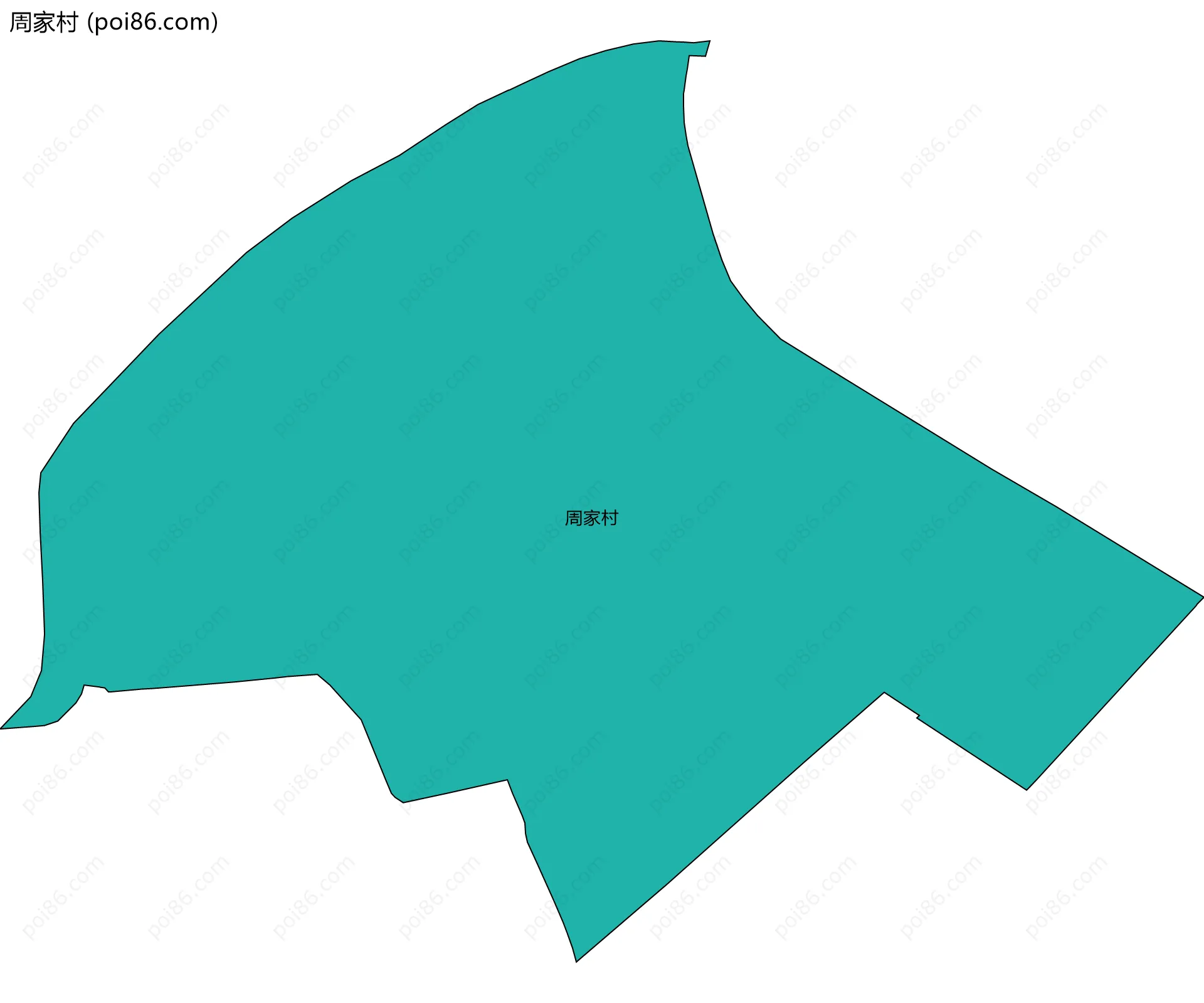 周家村边界地图