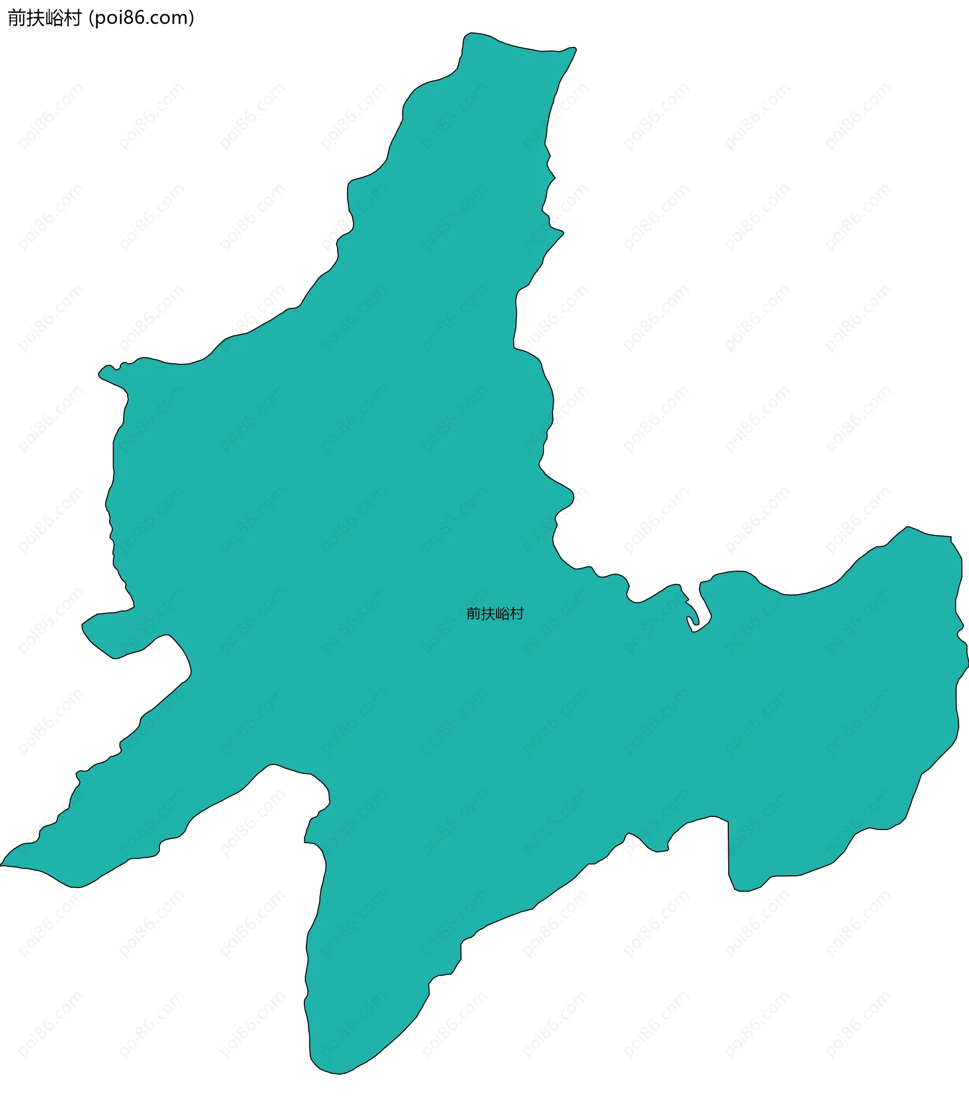 前扶峪村边界地图