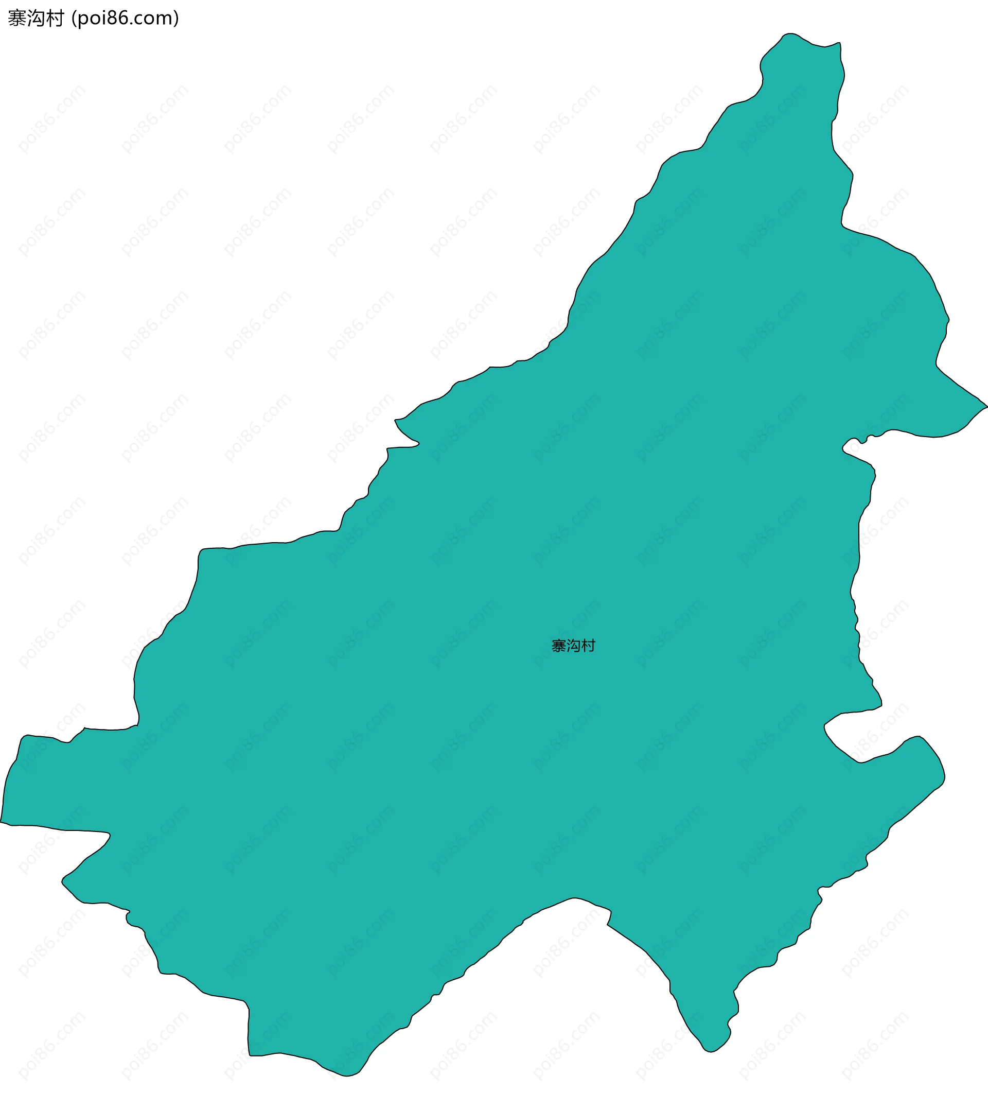 寨沟村边界地图