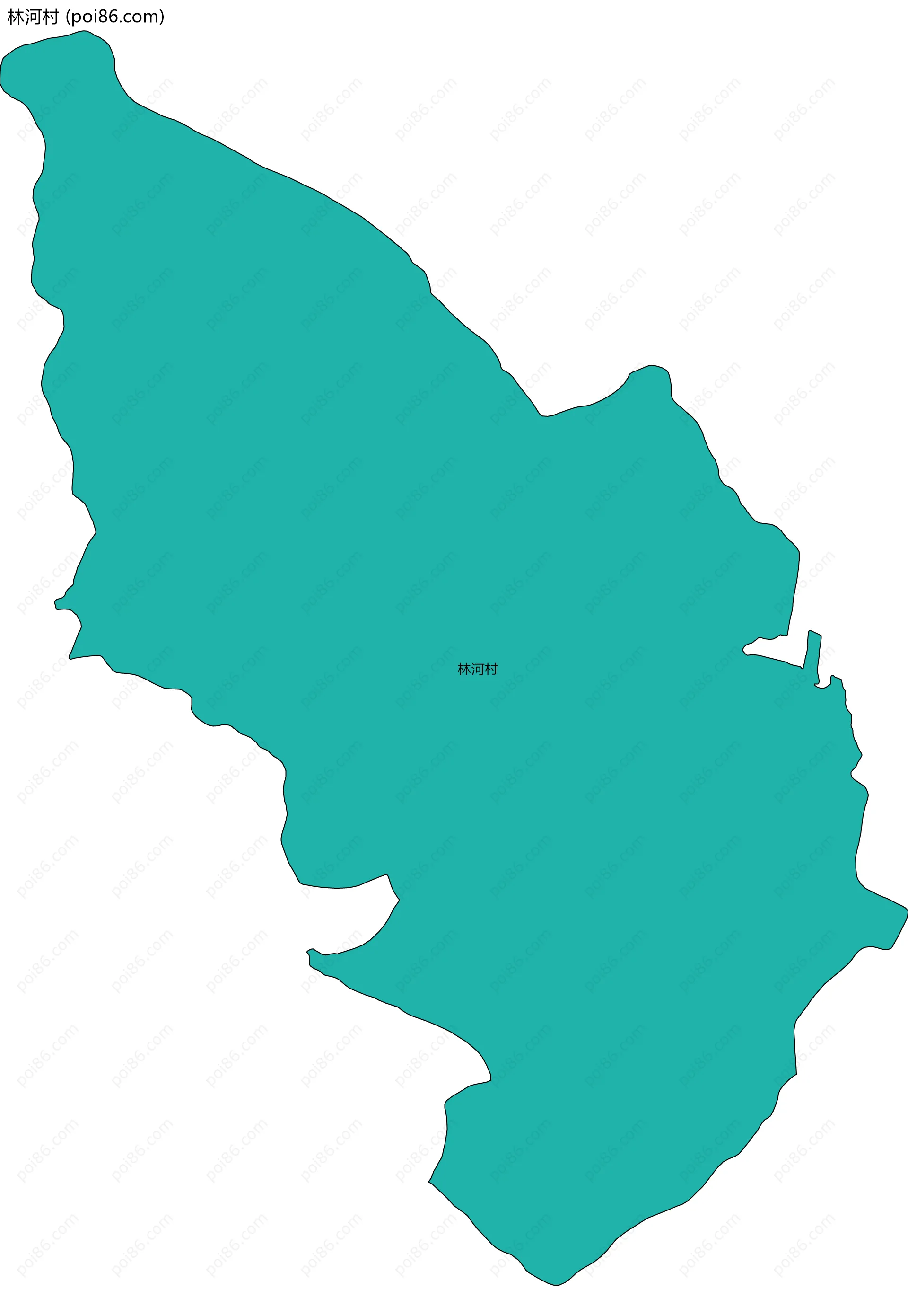 林河村边界地图