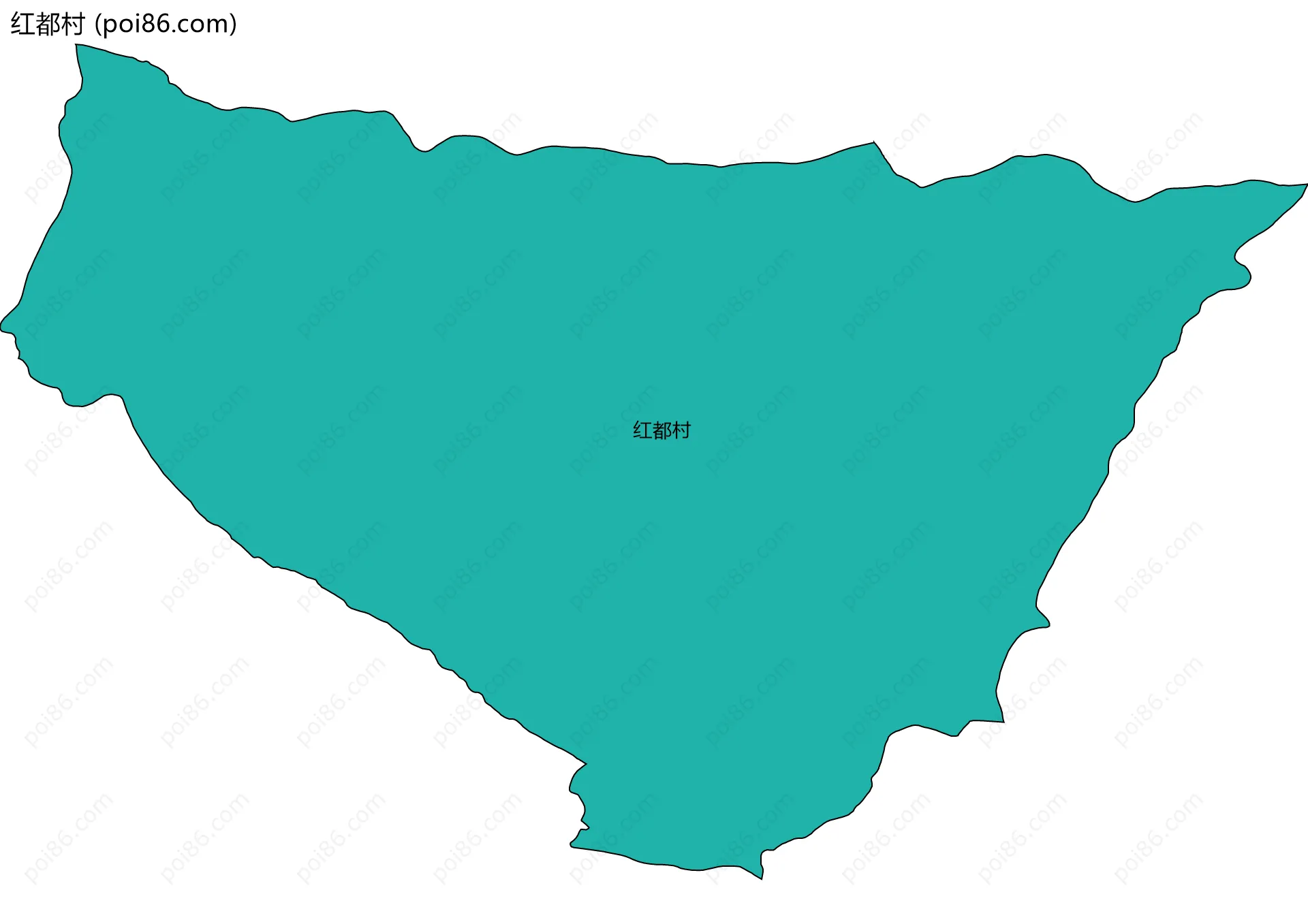 红都村边界地图