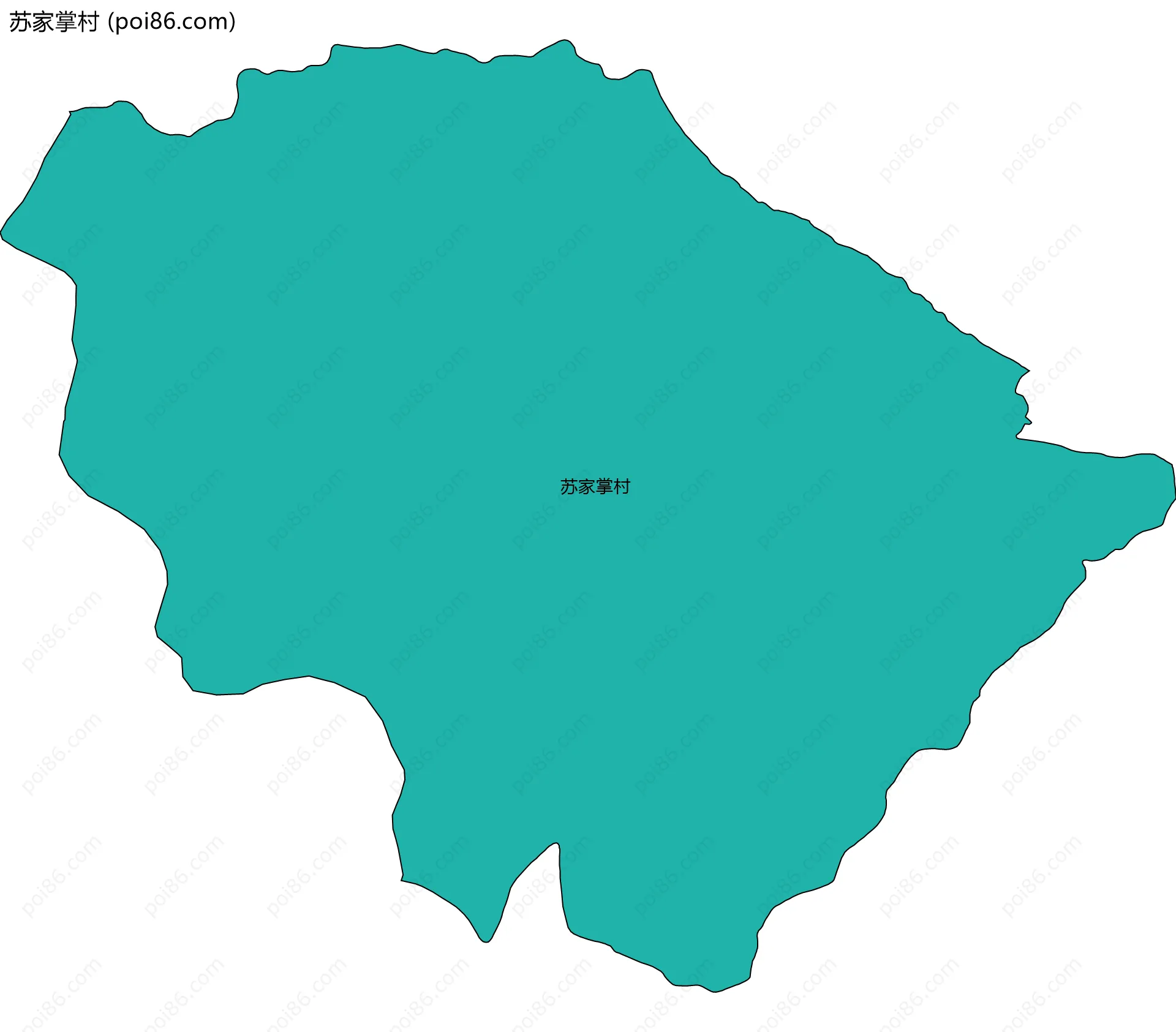 苏家掌村边界地图