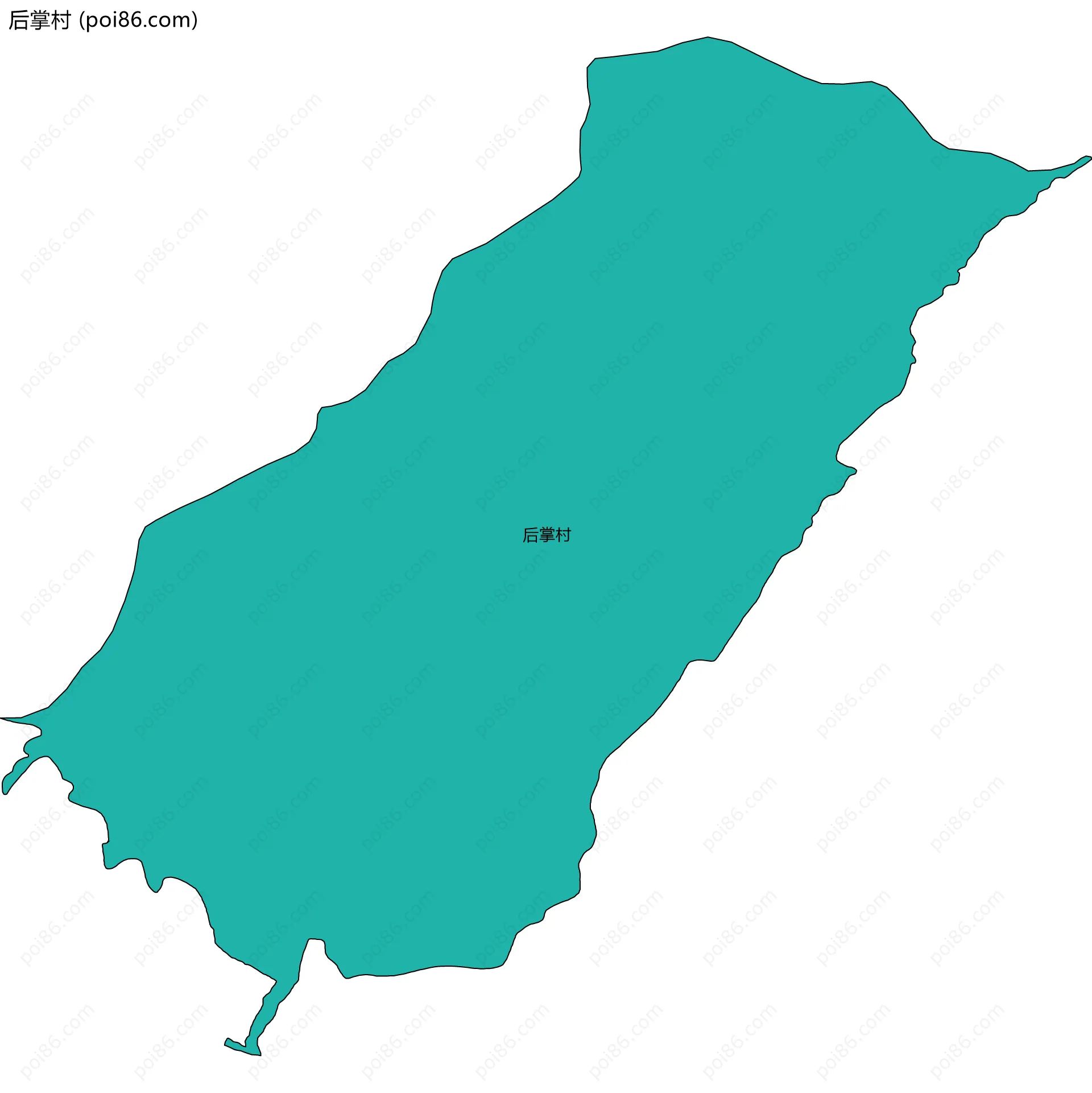 后掌村边界地图