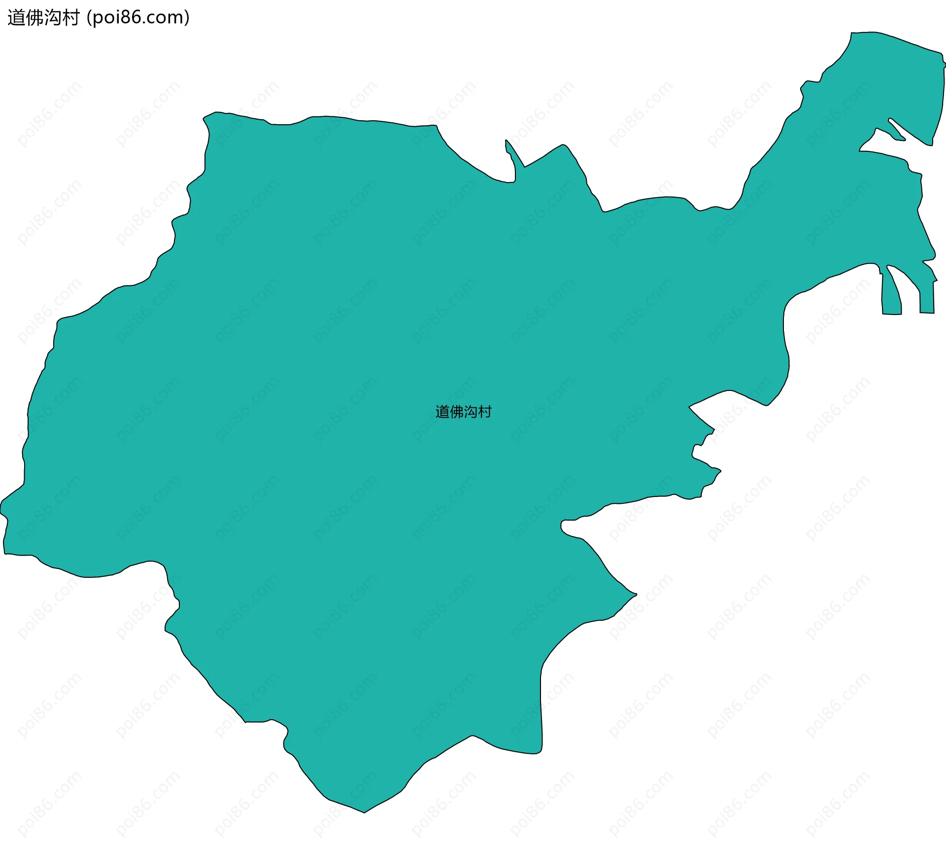道佛沟村边界地图