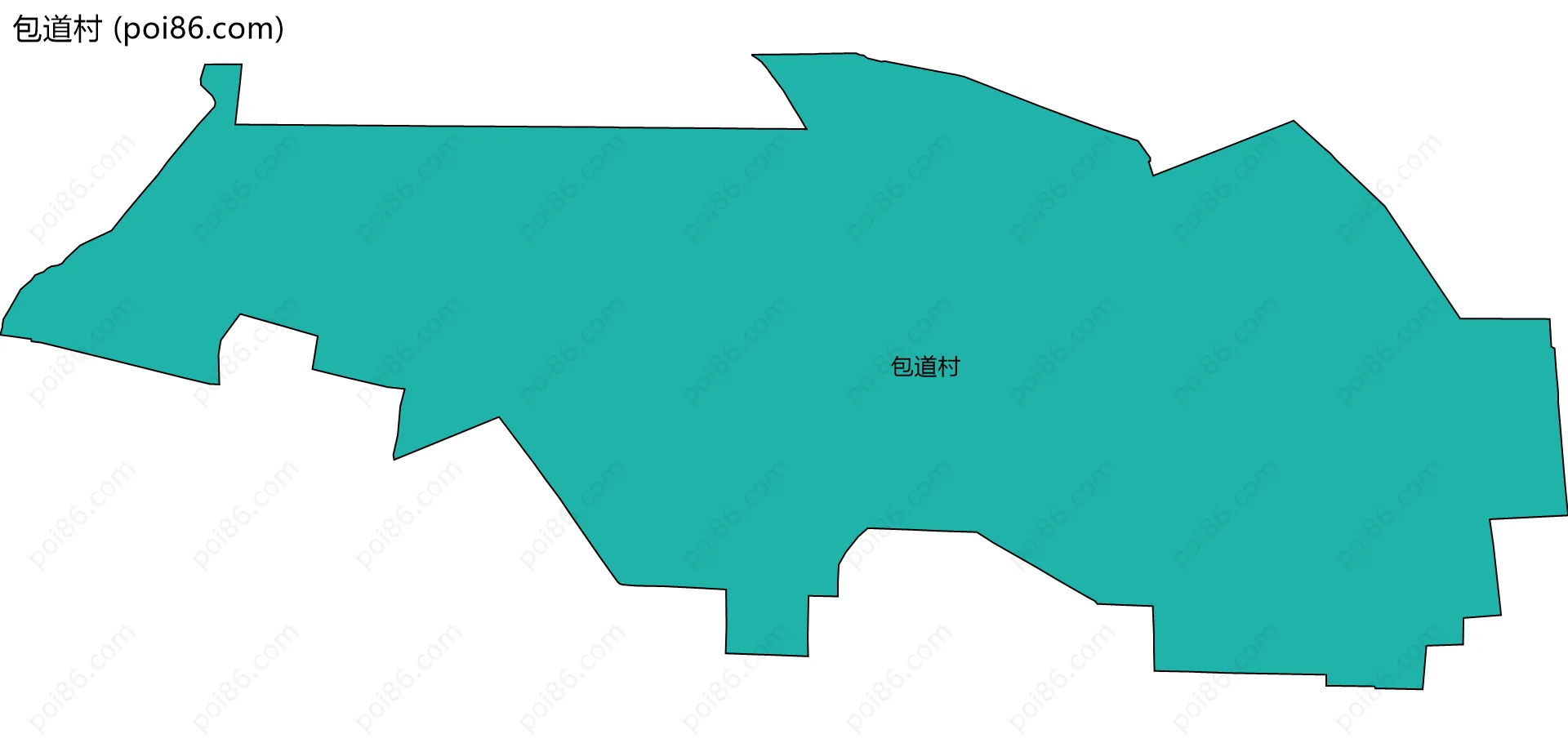 包道村边界地图