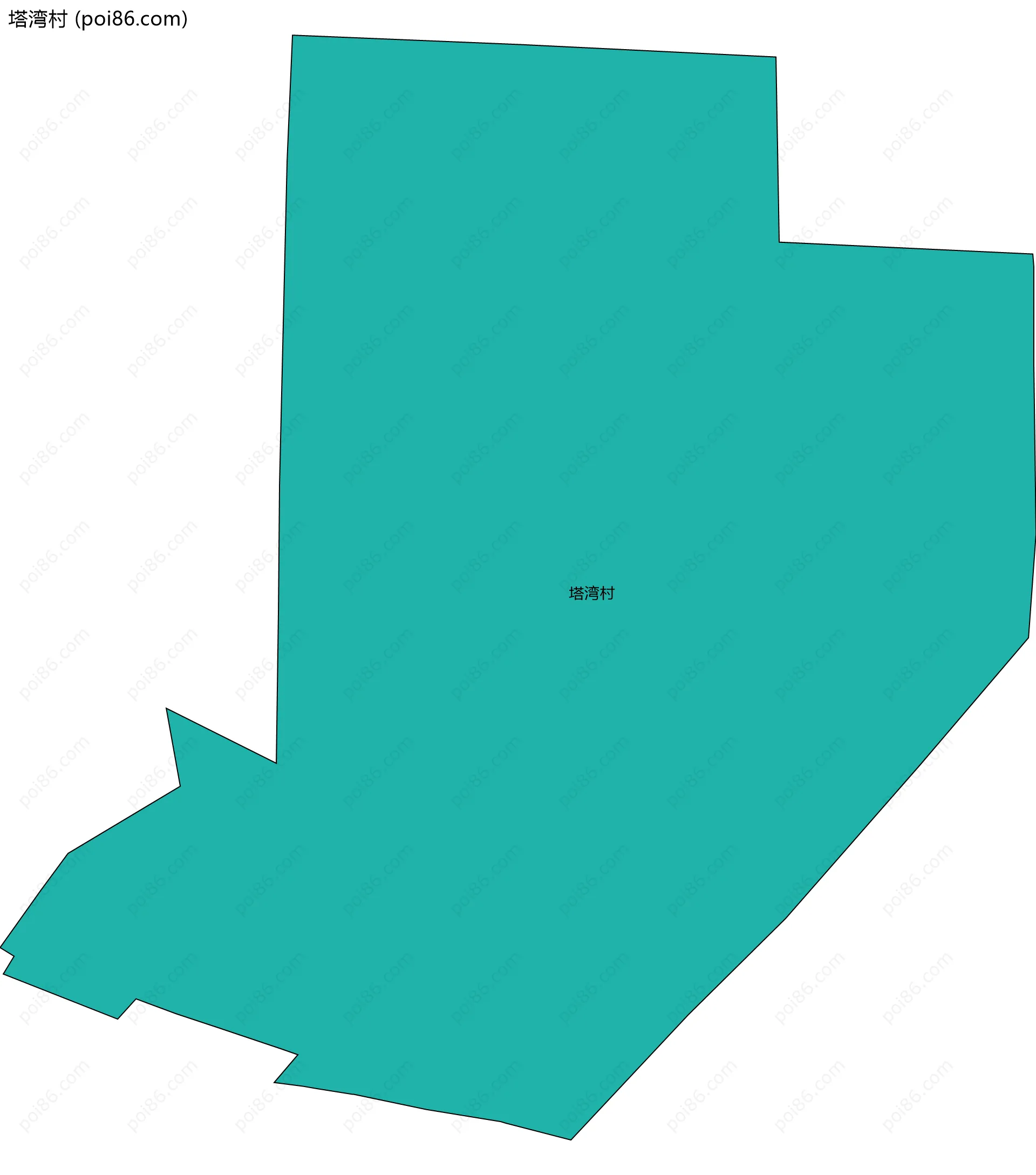 塔湾村边界地图