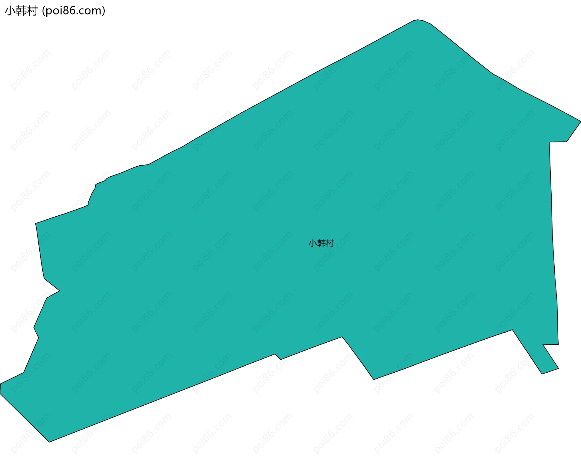 小韩村边界地图
