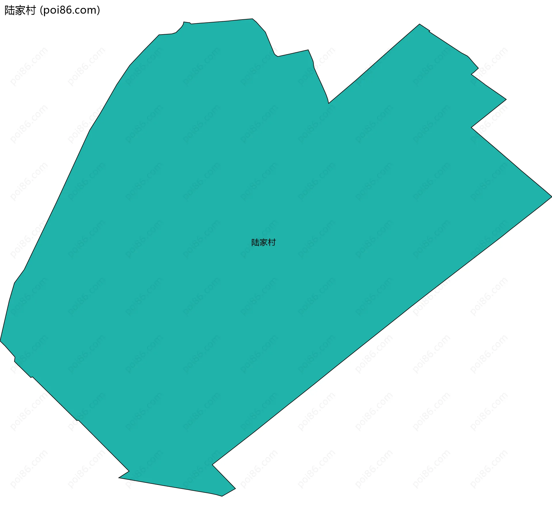 陆家村边界地图