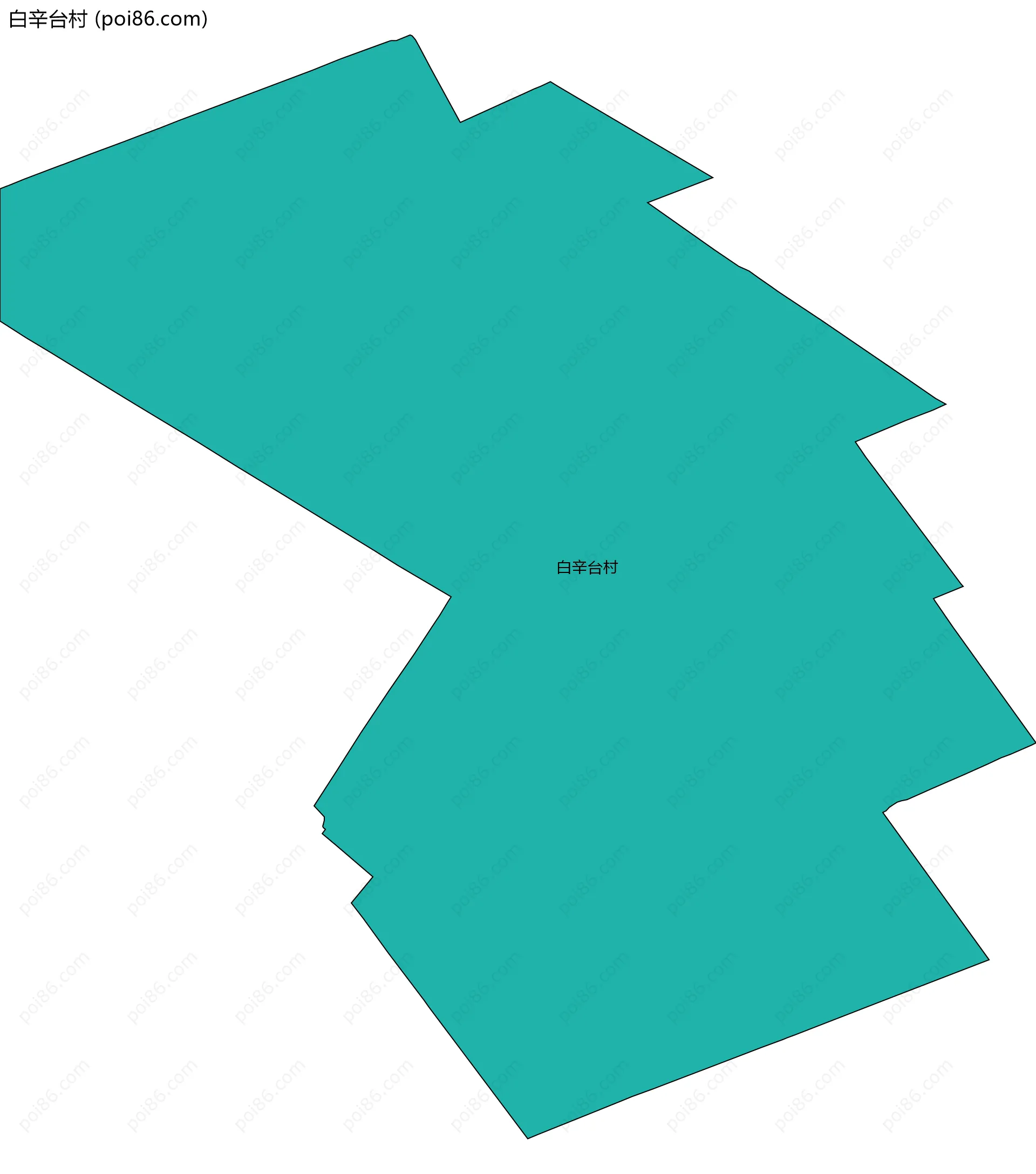 白辛台村边界地图