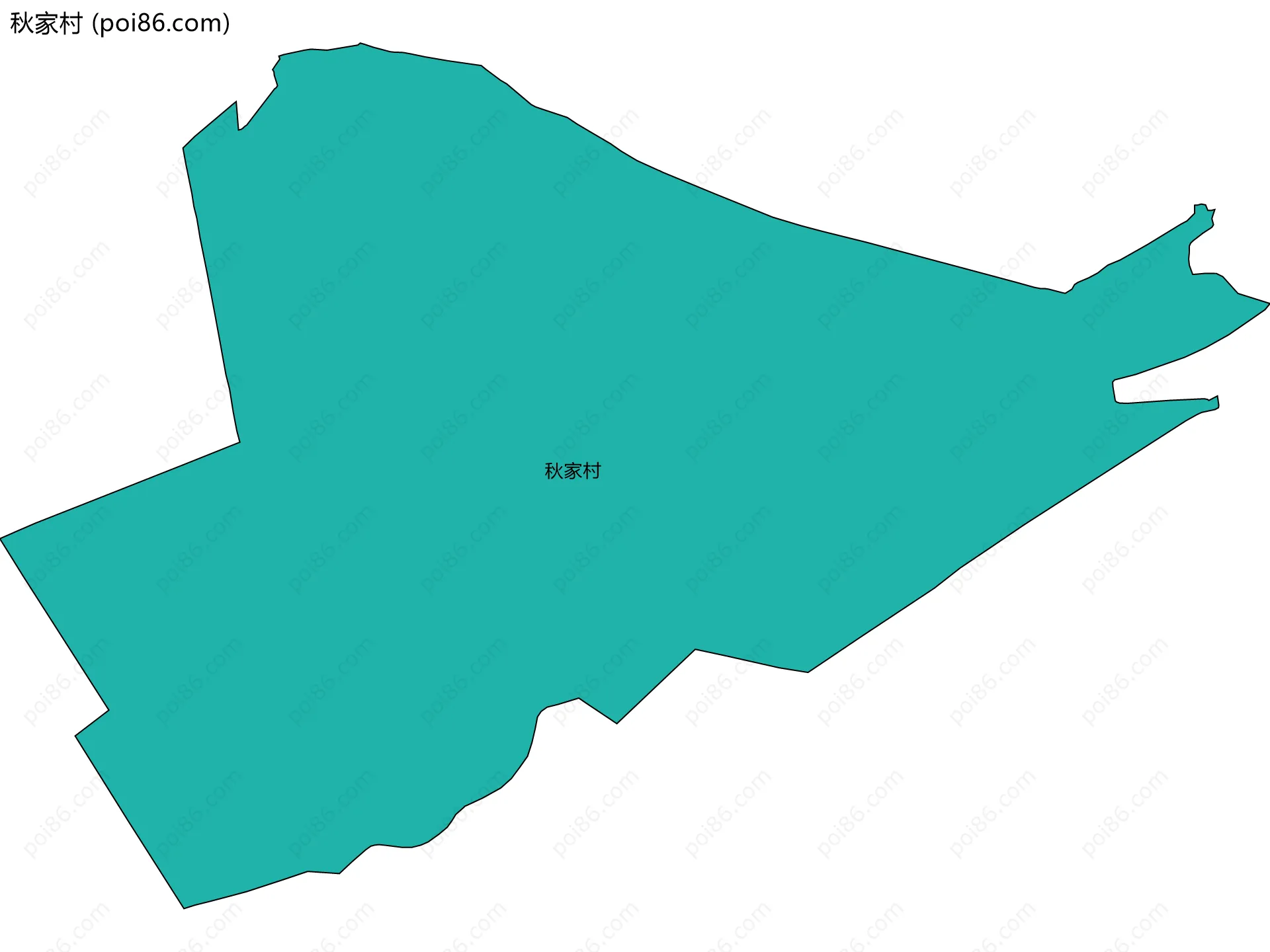 秋家村边界地图